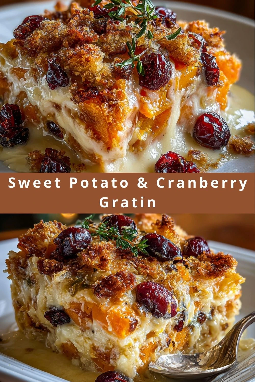 Sweet Potato & Cranberry Gratin