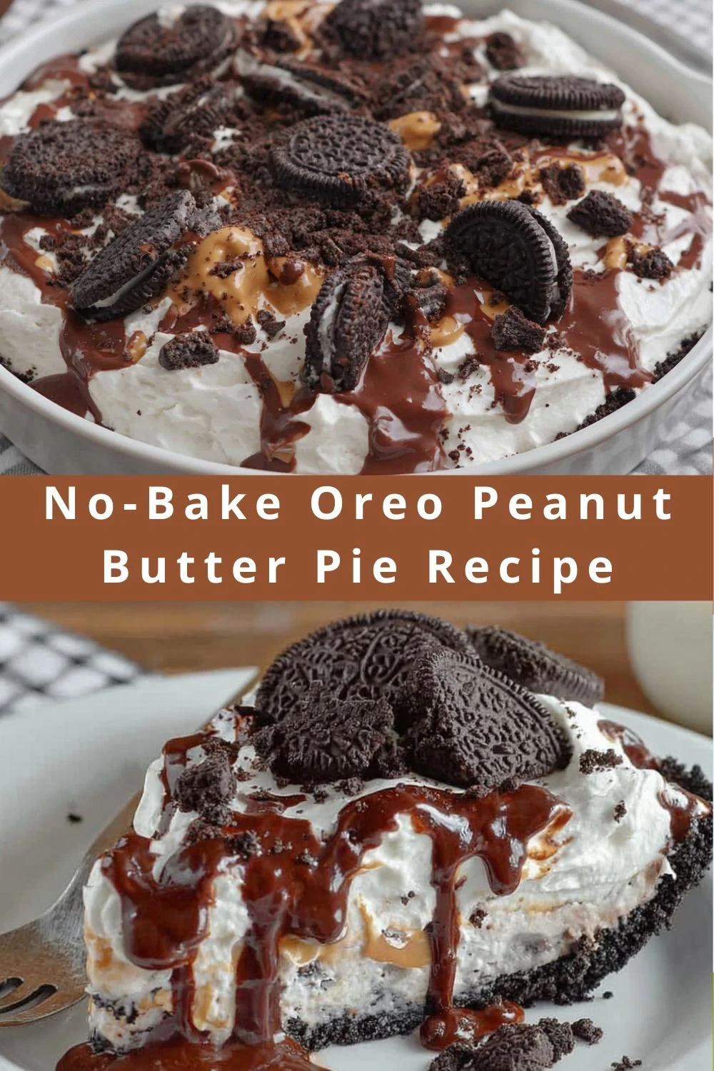 No-Bake Oreo Peanut Butter Pie Recipe