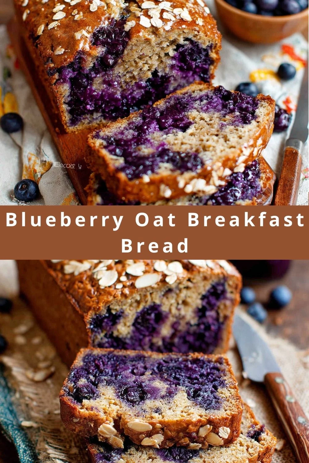 Blueberry Oat Breakfast Bread