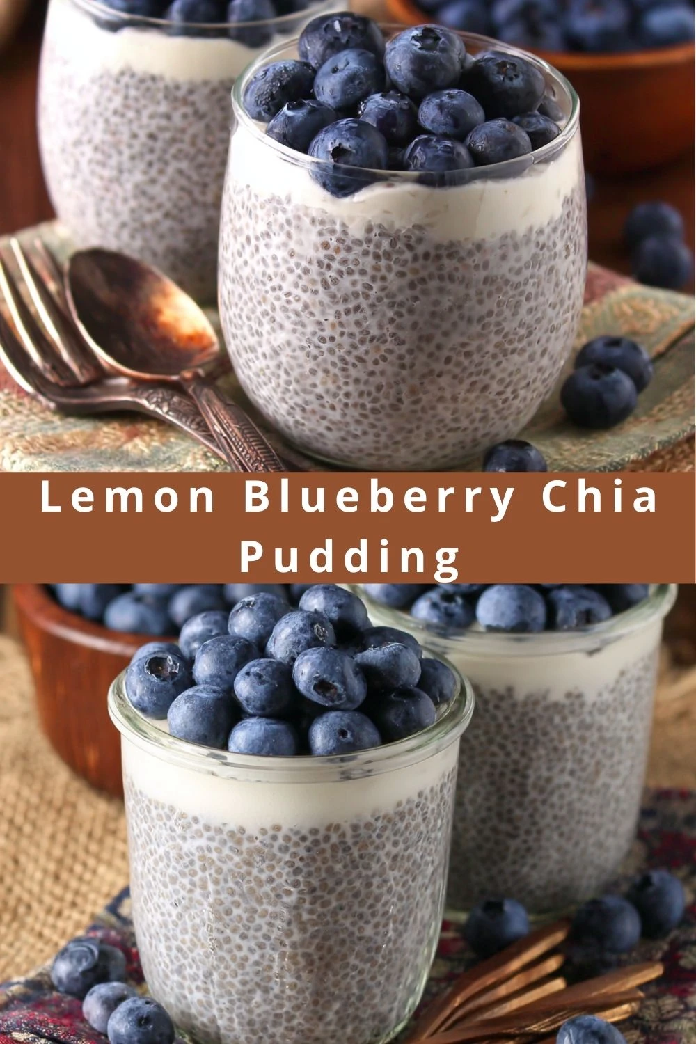 Lemon Blueberry Chia Pudding