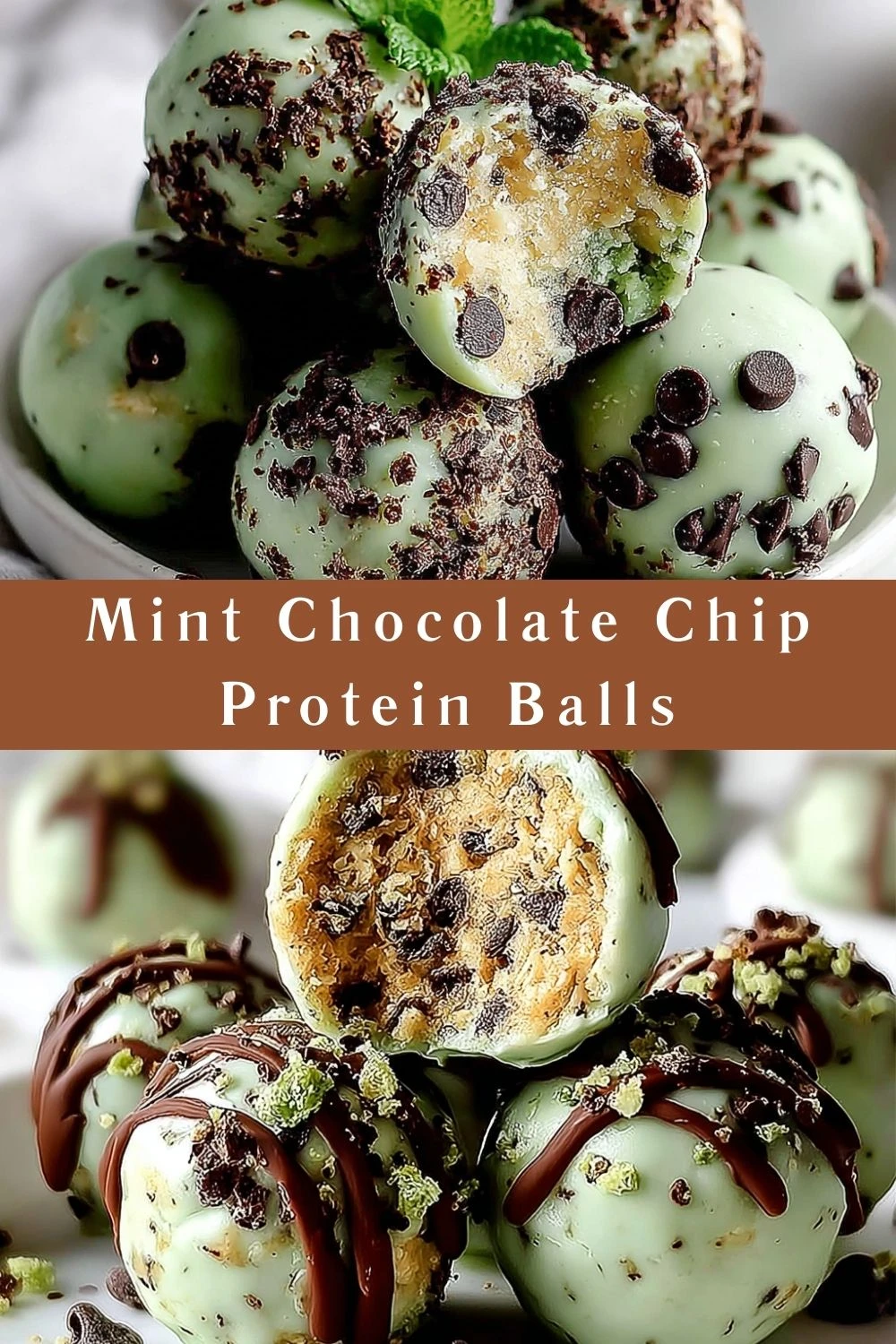 Mint Chocolate Chip Protein Balls