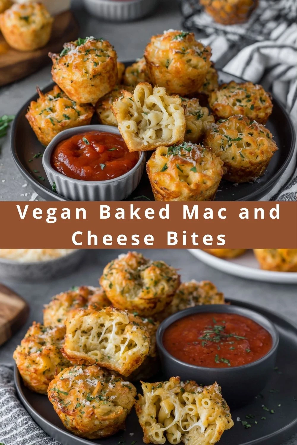 Vegan Baked Mac and Cheese Bites