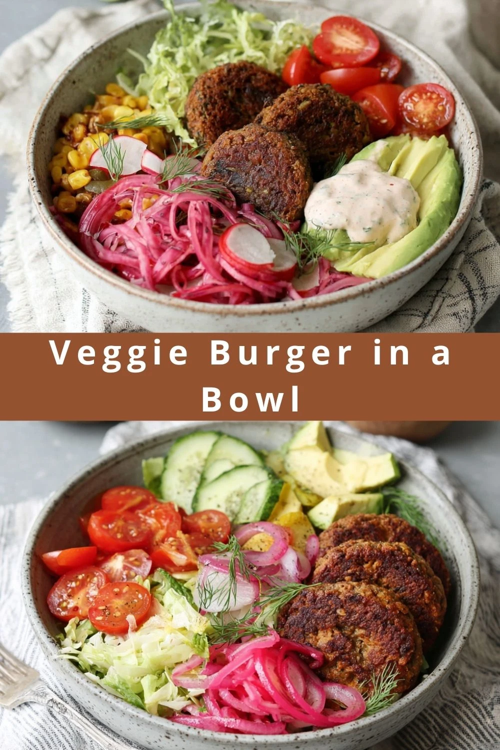 Veggie Burger in a Bowl