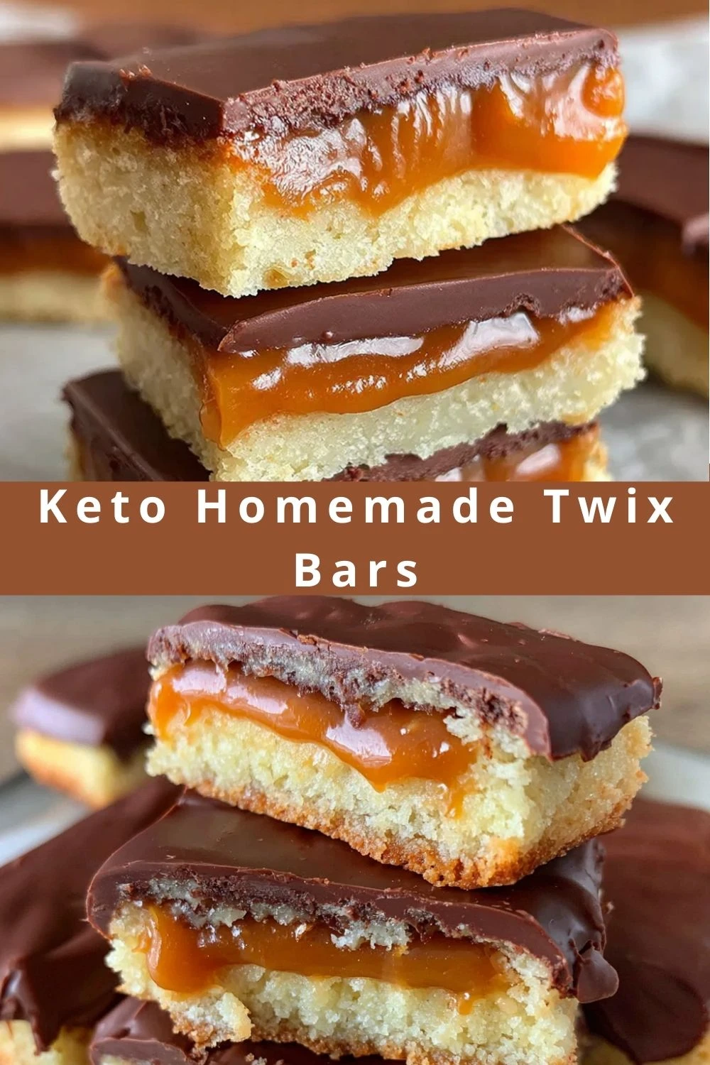 Keto Homemade Twix Bars