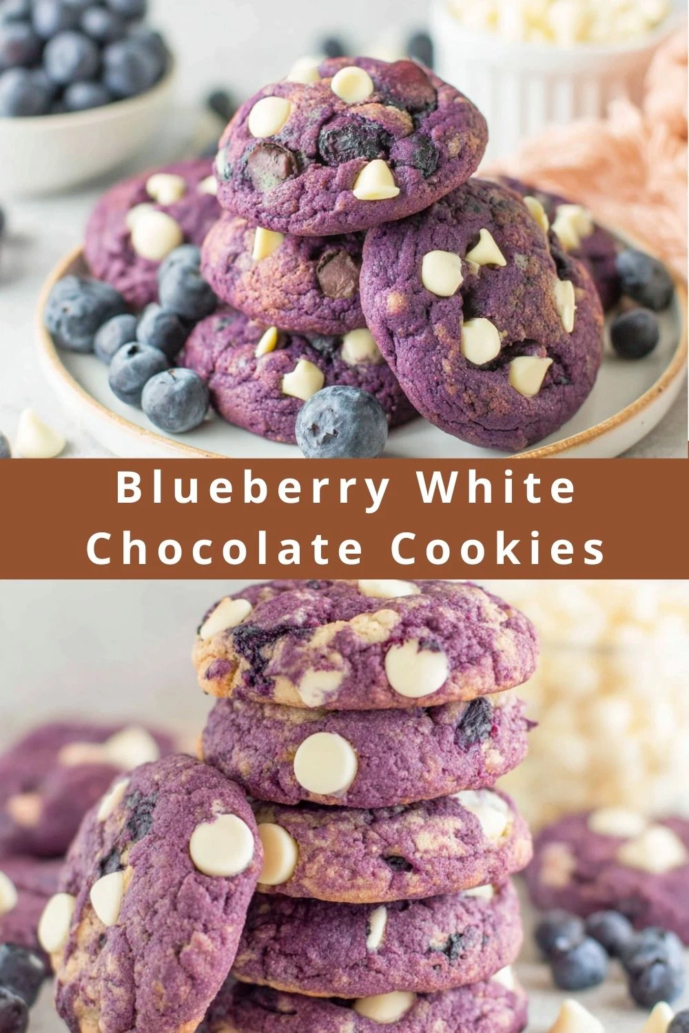 Blueberry White Chocolate Cookies