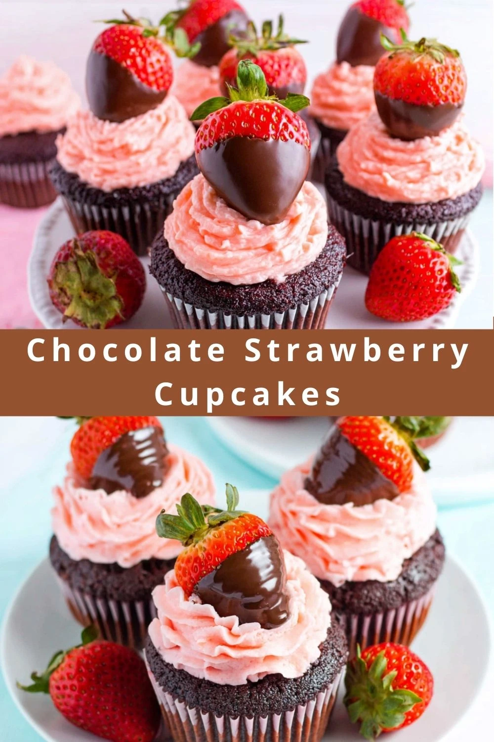 Chocolate Strawberry Cupcakes