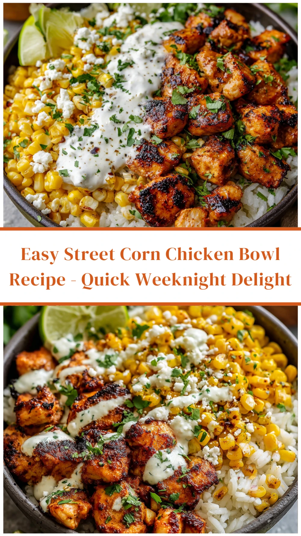 Easy Street Corn Chicken Bowl Recipe - Quick Weeknight Delight