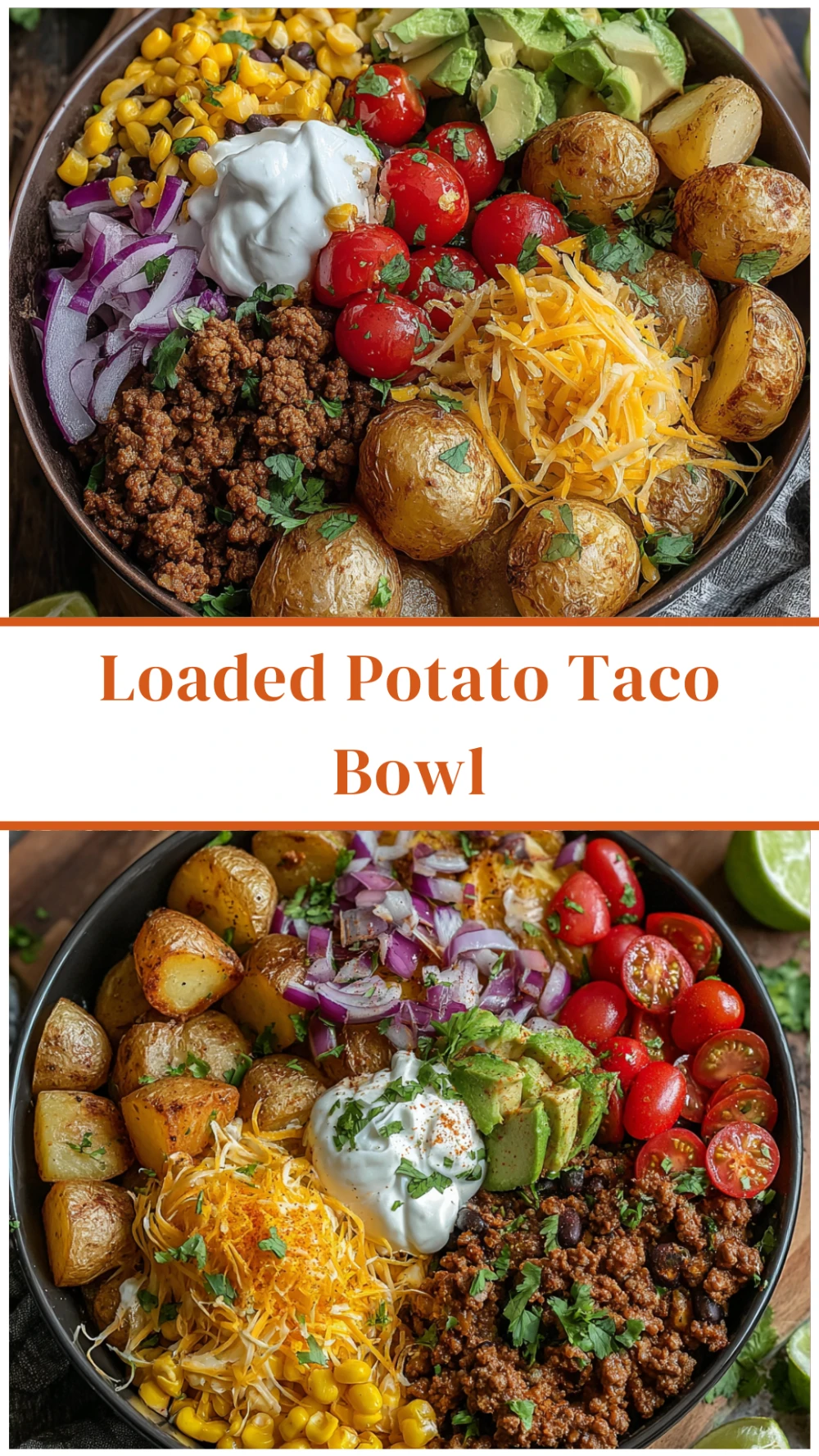 Loaded Potato Taco Bowl