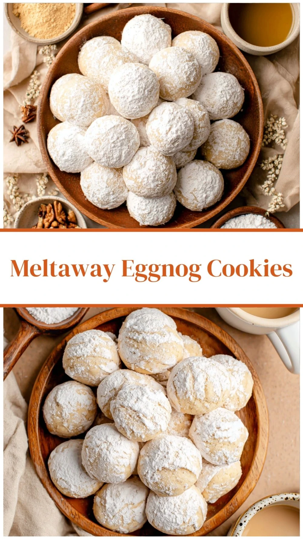 Meltaway Eggnog Cookies