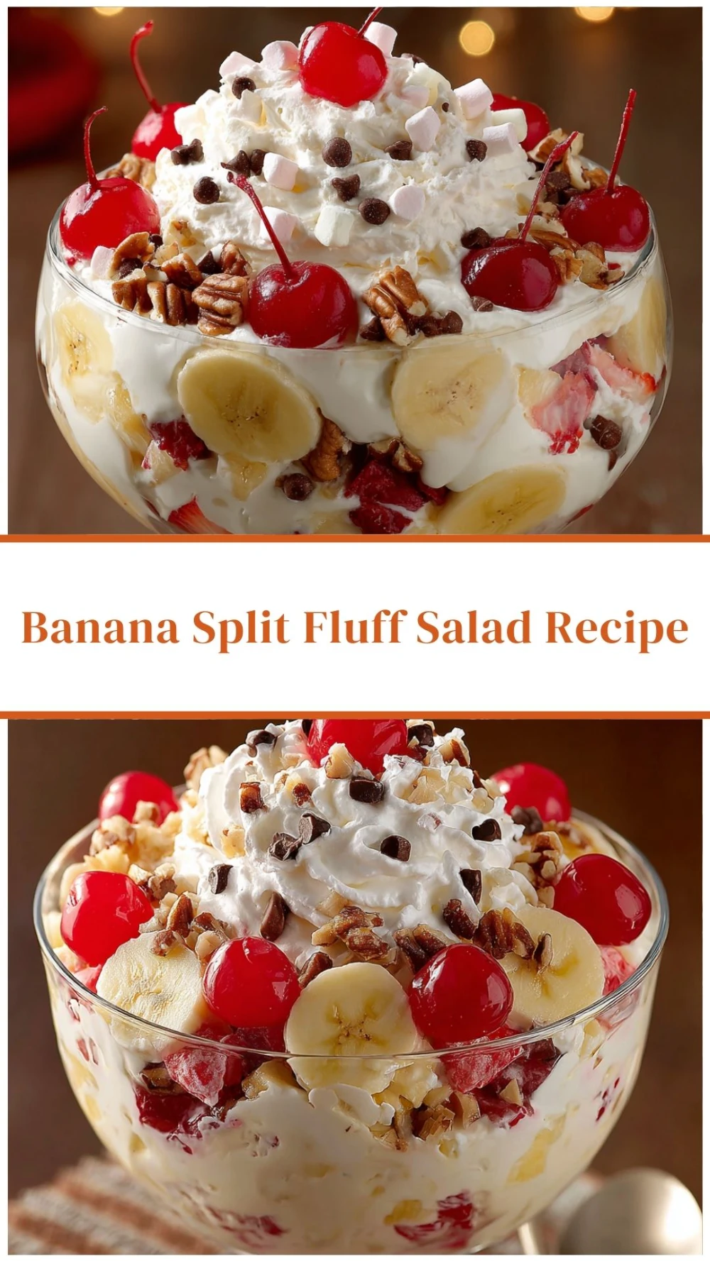Banana Split Fluff Salad Recipe