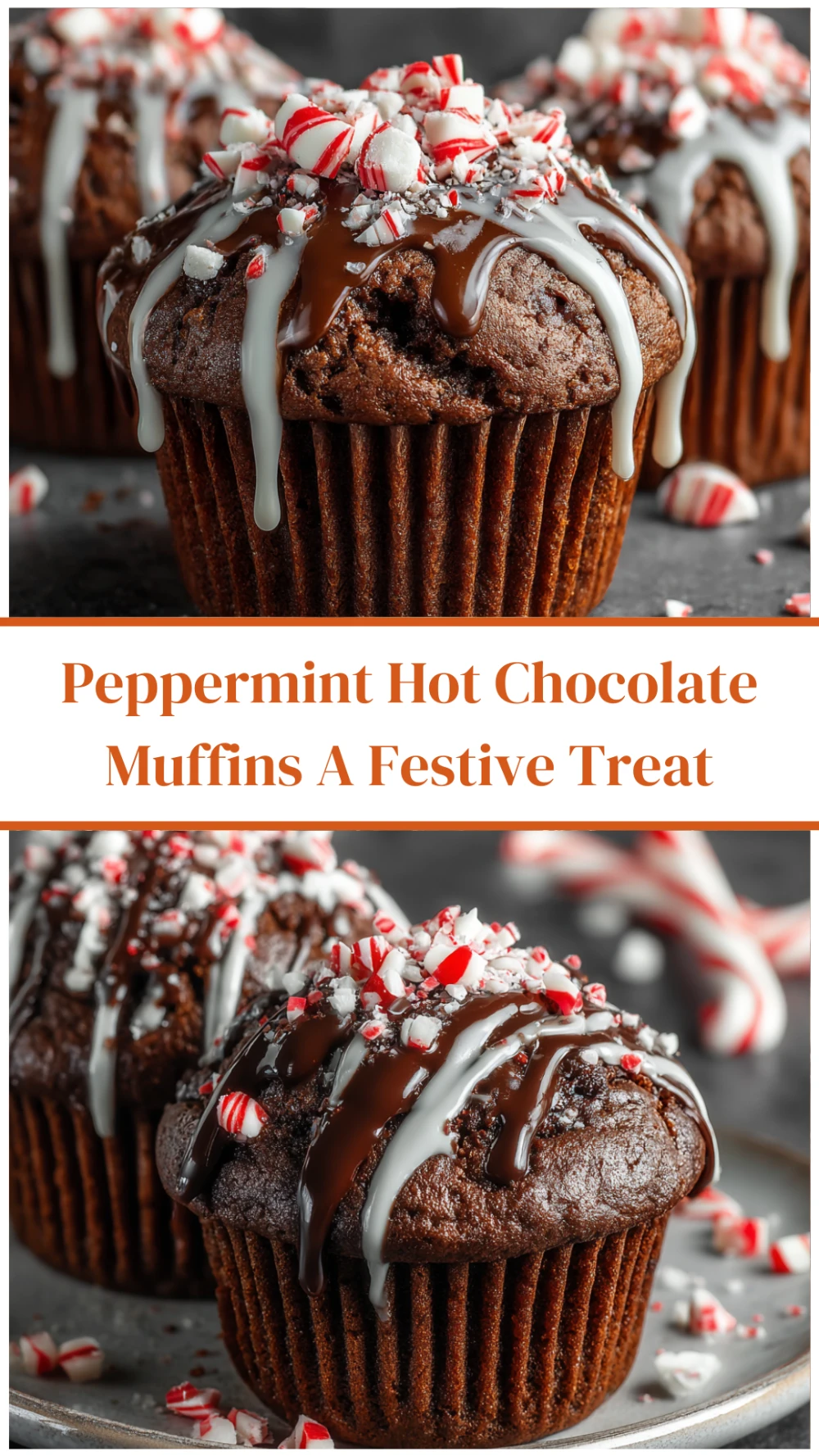 Peppermint Hot Chocolate Muffins A Festive Treat