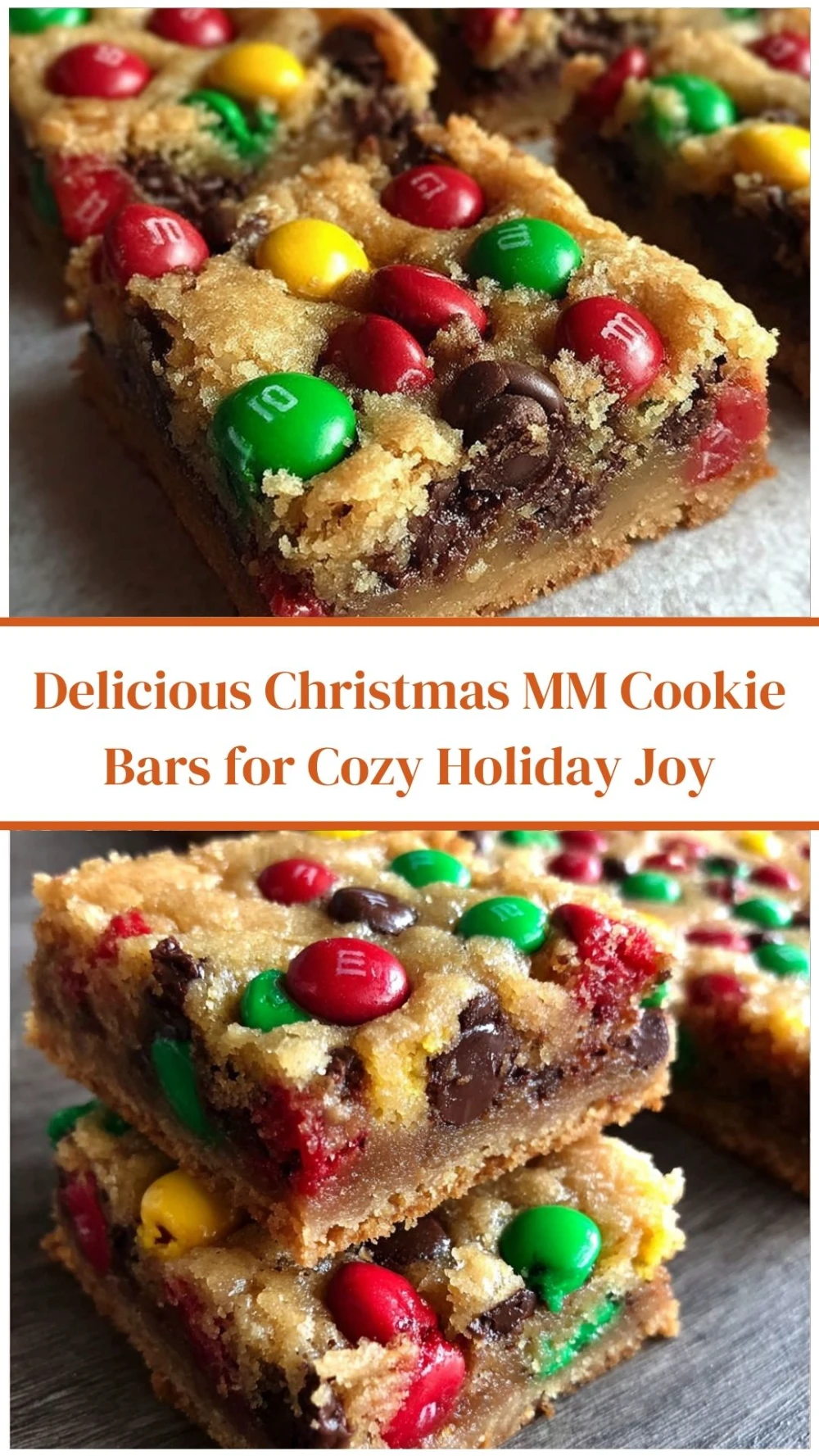 Delicious Christmas MM Cookie Bars for Cozy Holiday Joy
