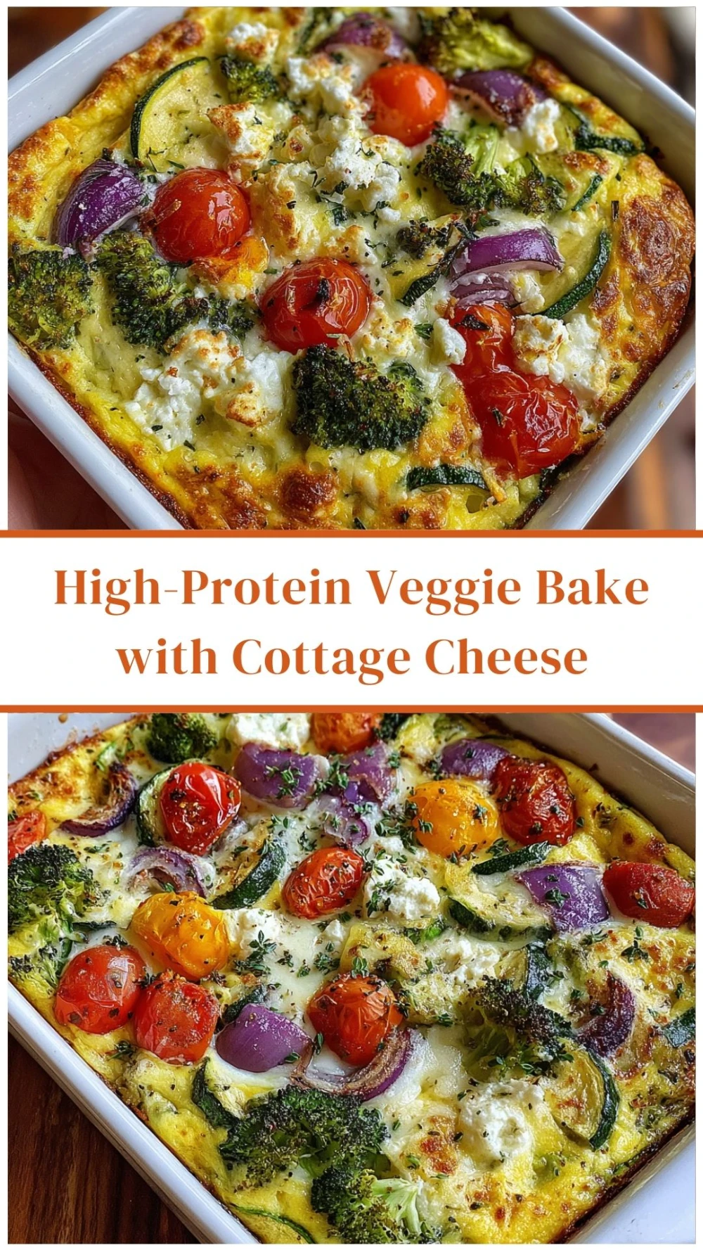 High-Protein Veggie Bake with Cottage Cheese