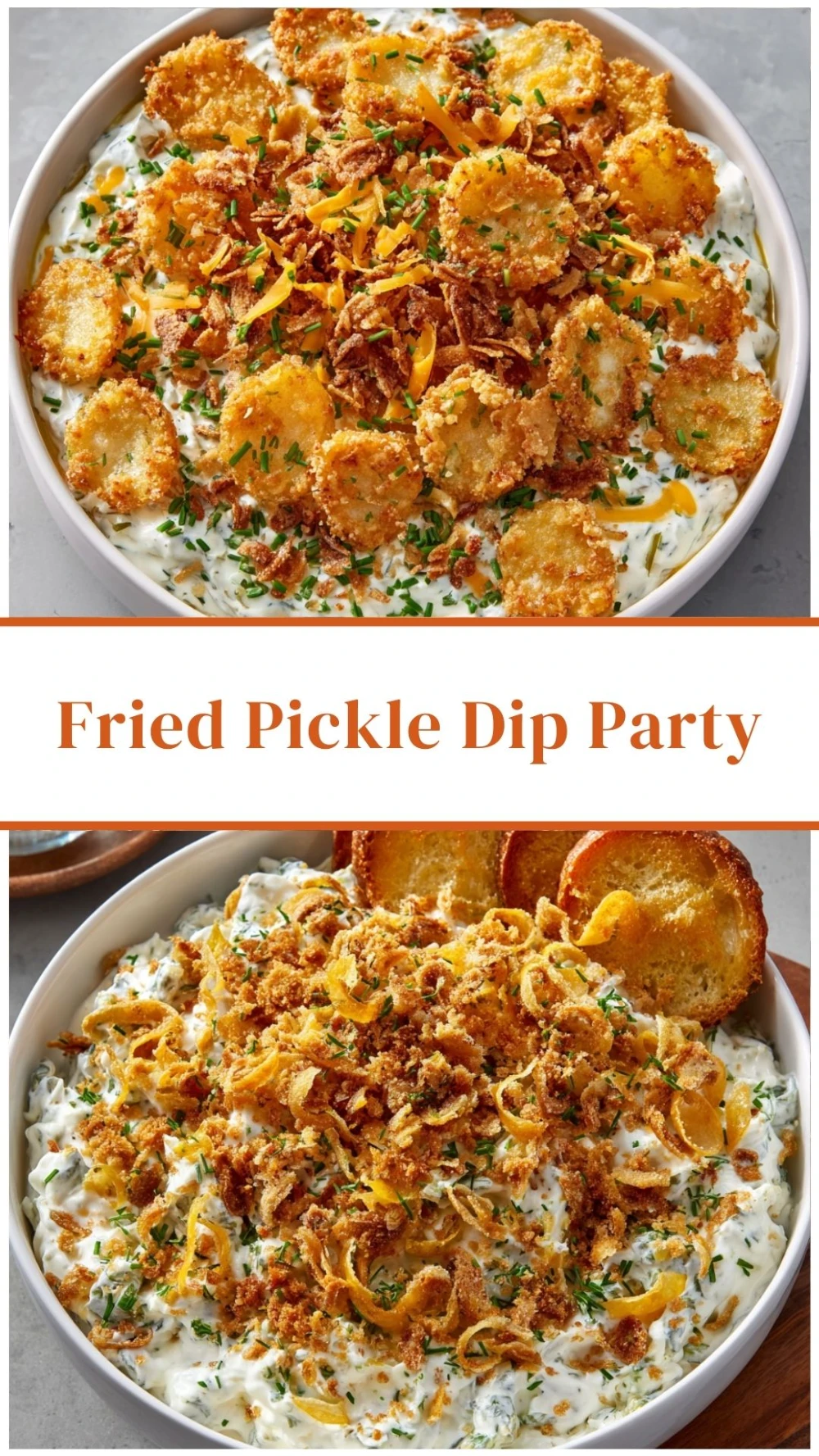 Fried Pickle Dip Party