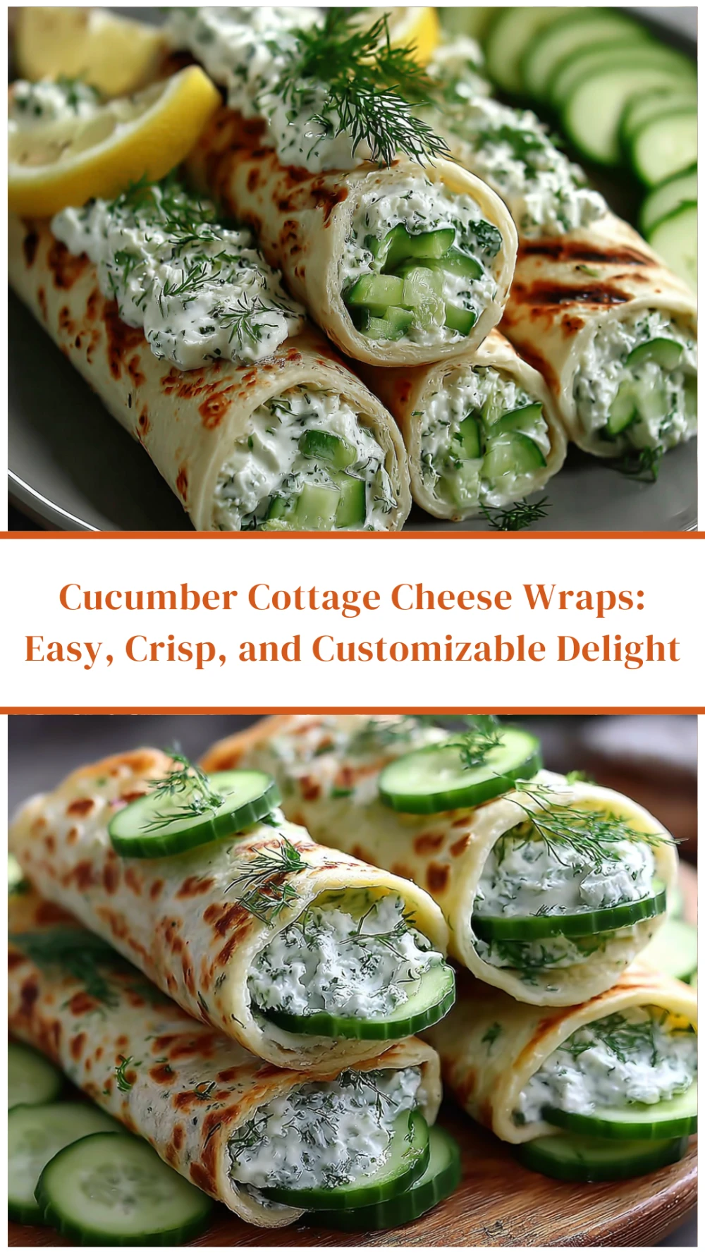 Cucumber Cottage Cheese Wraps: Easy, Crisp, and Customizable Delight