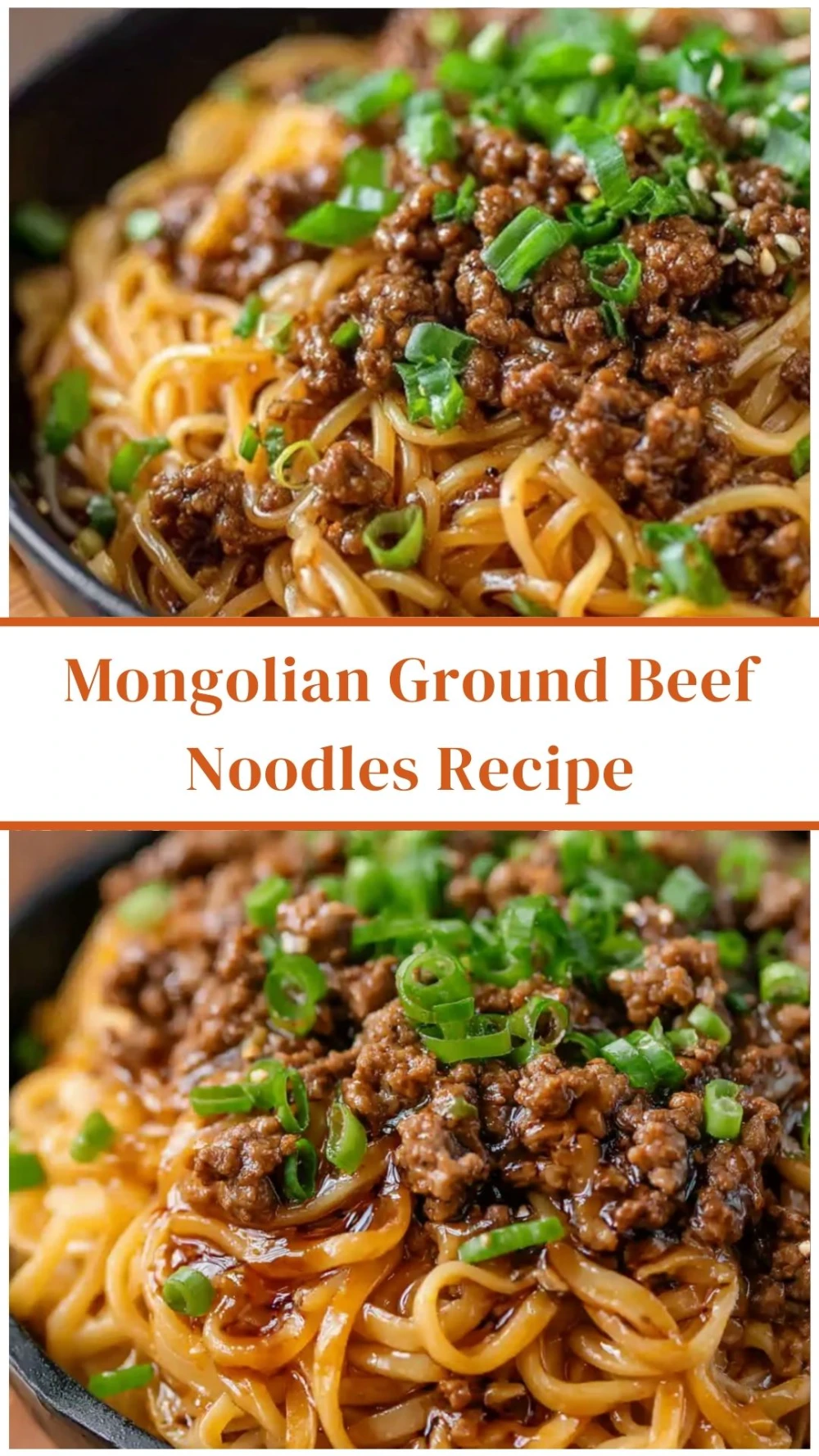 Mongolian Ground Beef Noodles Recipe