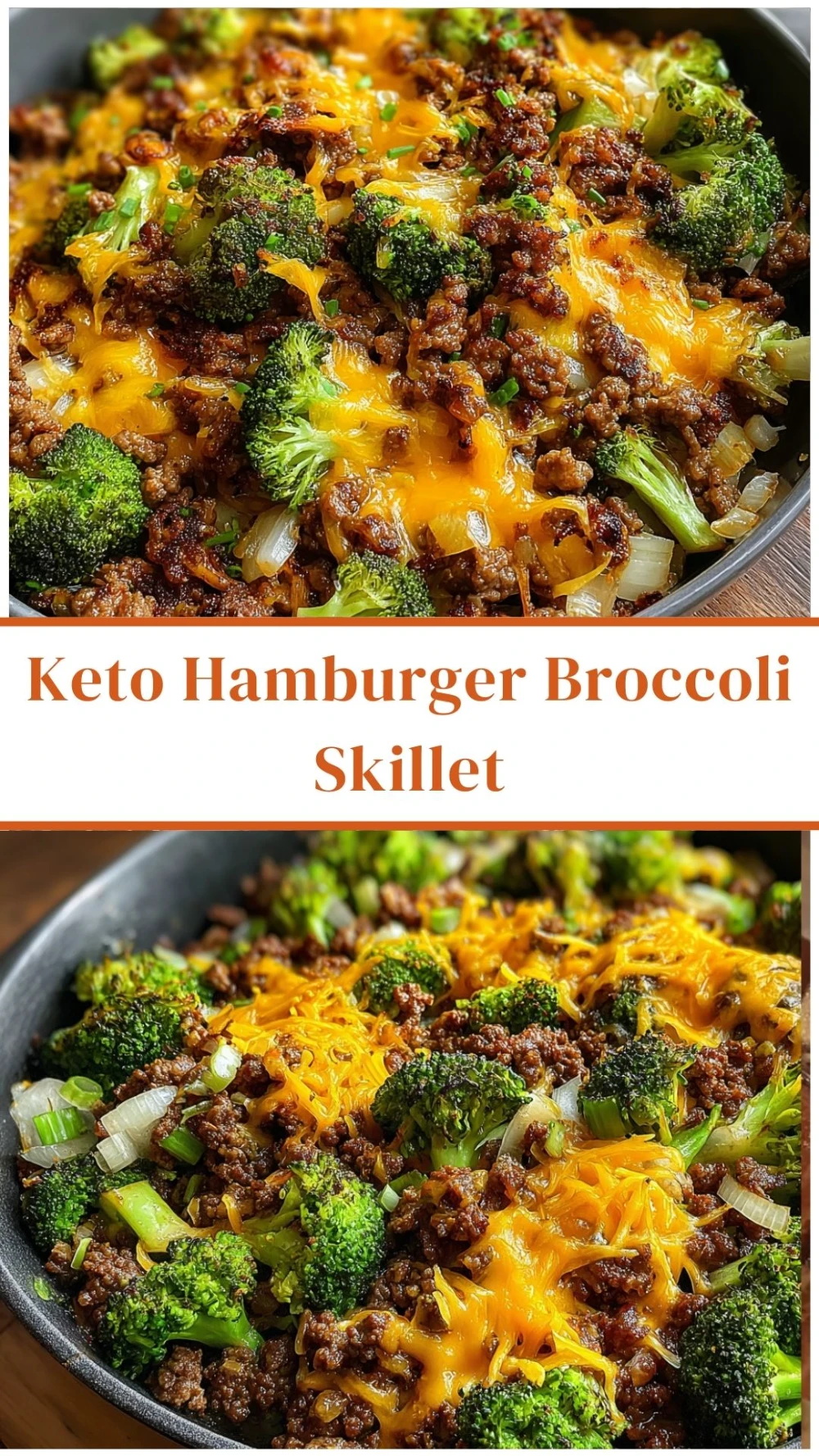 Keto Hamburger Broccoli Skillet