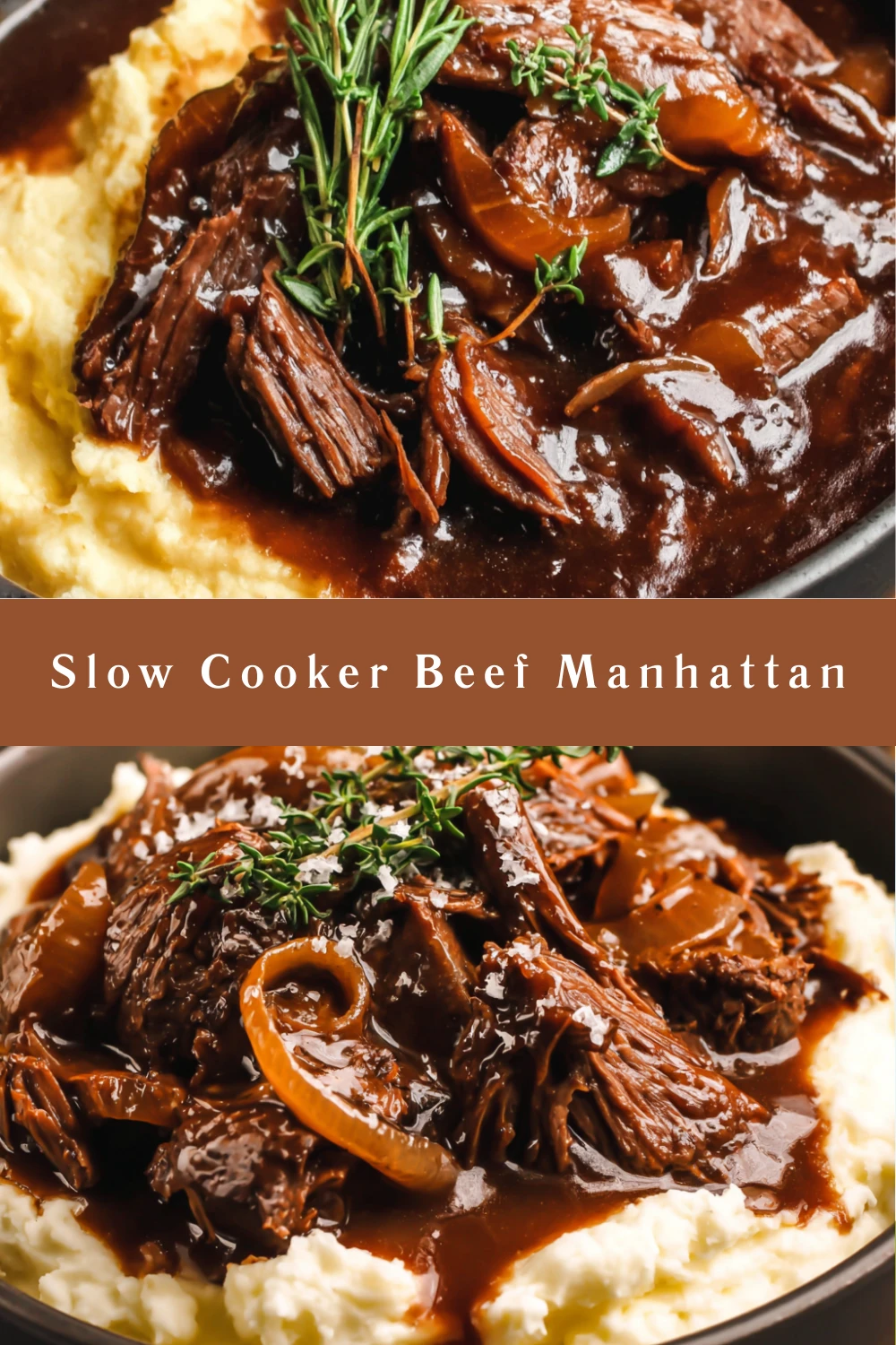 Slow Cooker Beef Manhattan