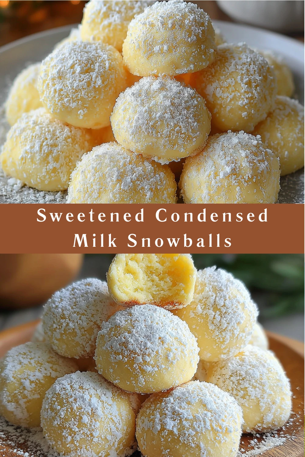 Sweetened Condensed Milk Snowballs