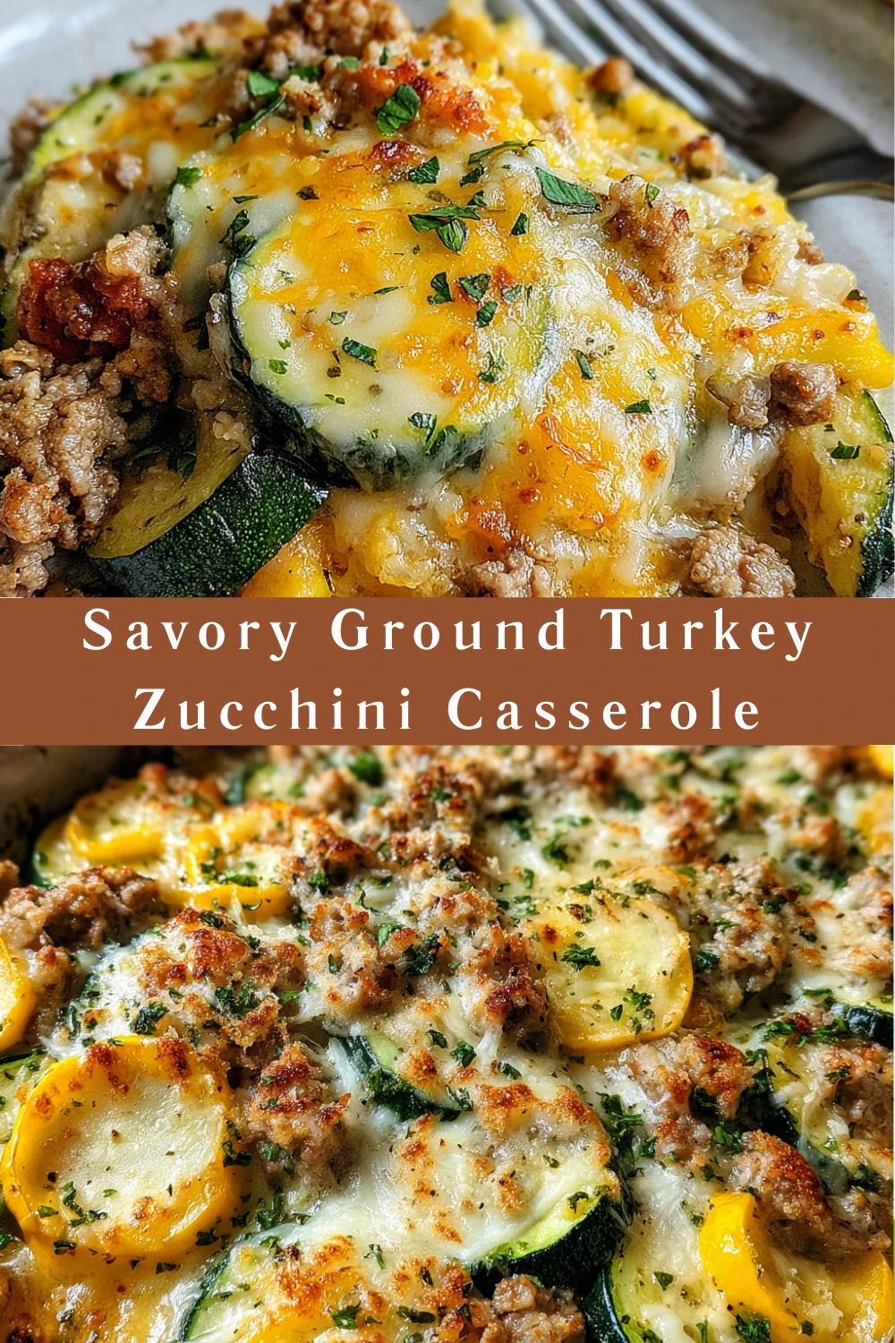 Savory Ground Turkey Zucchini Casserole