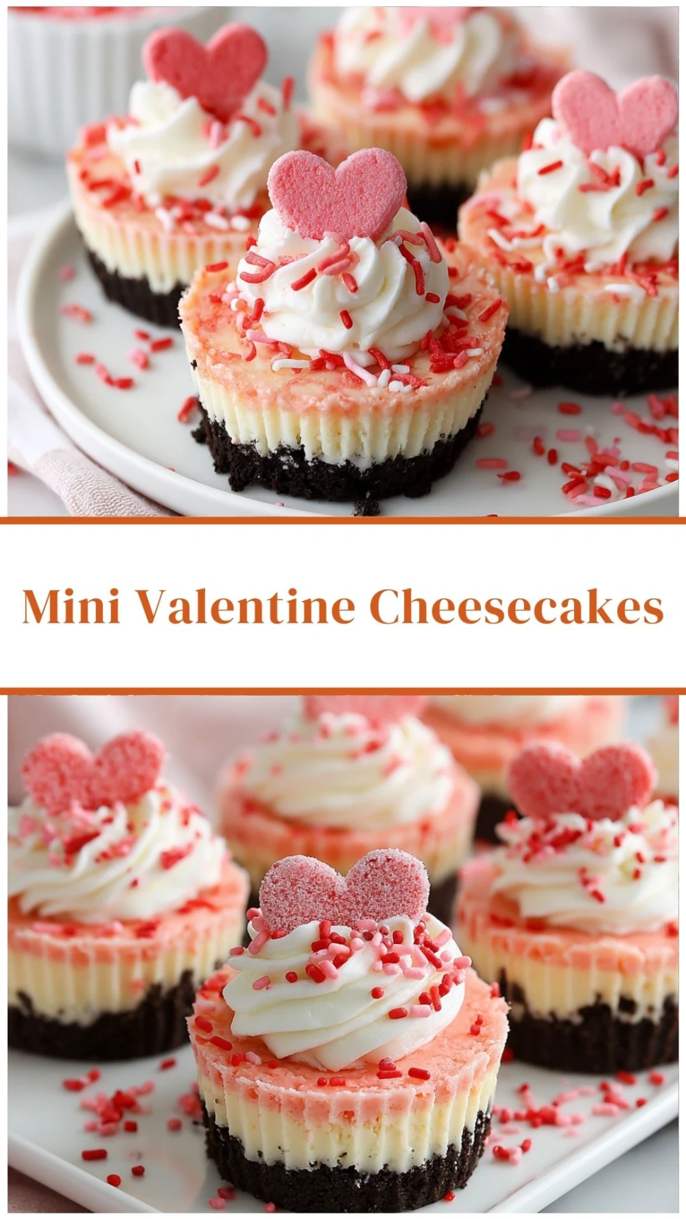 Mini Valentine Cheesecakes