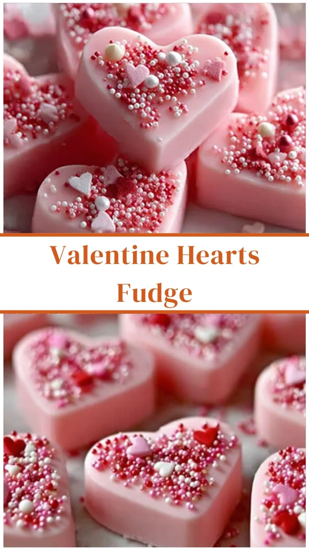 Valentine Hearts Fudge