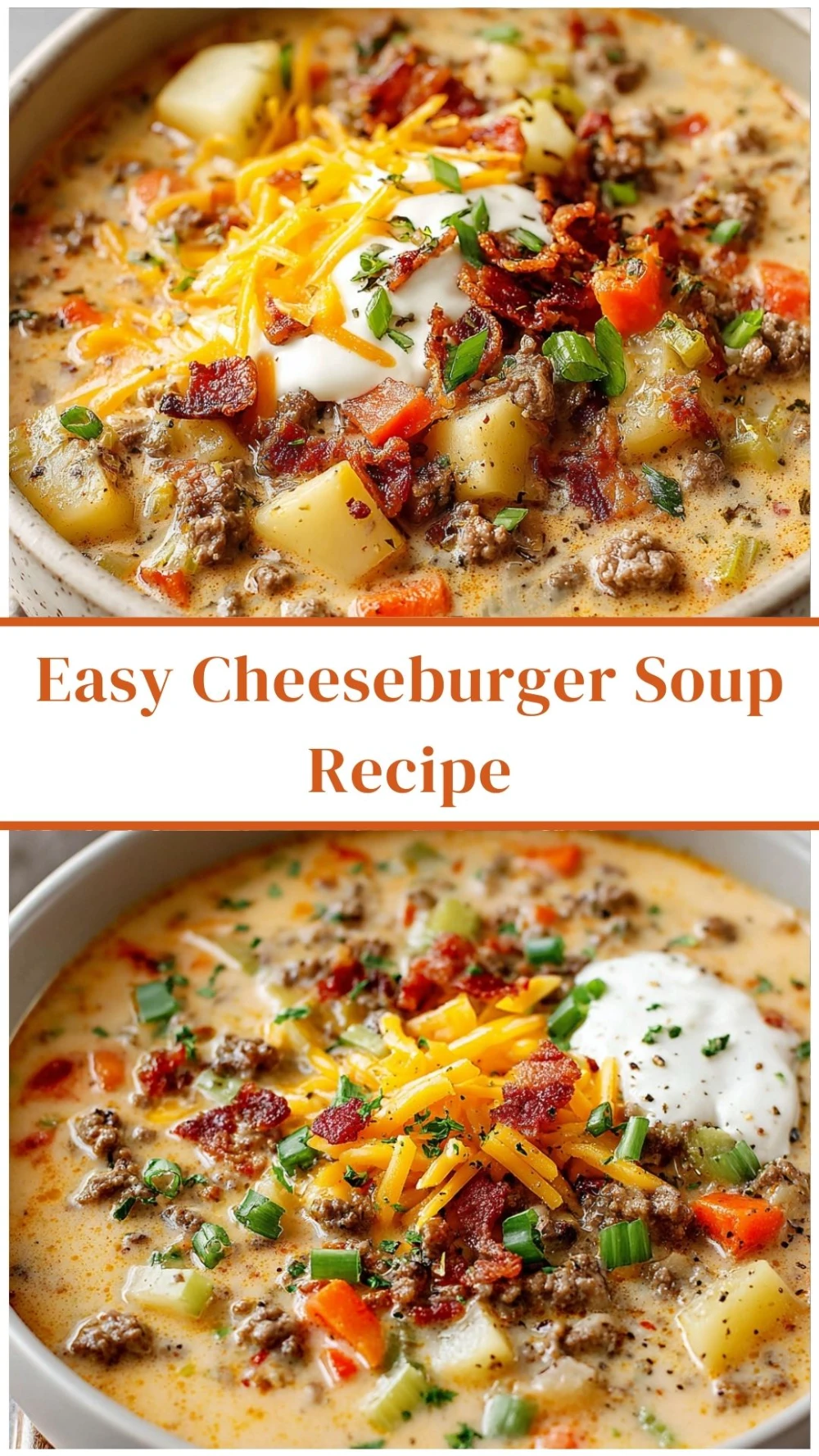 Easy Cheeseburger Soup Recipe
