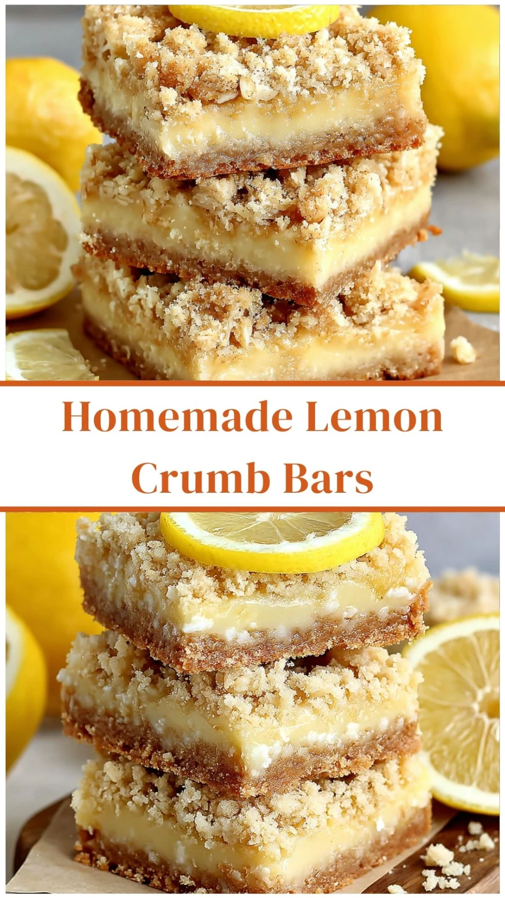 Homemade Lemon Crumb Bars