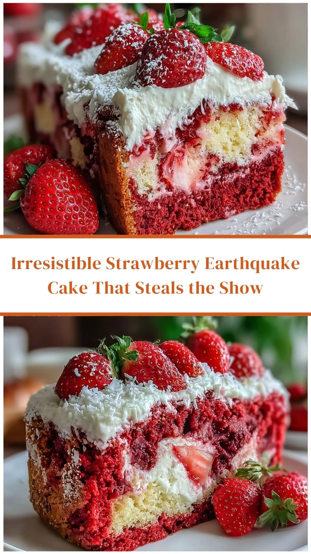 Irresistible Strawberry Earthquake Cake That Steals the Show
