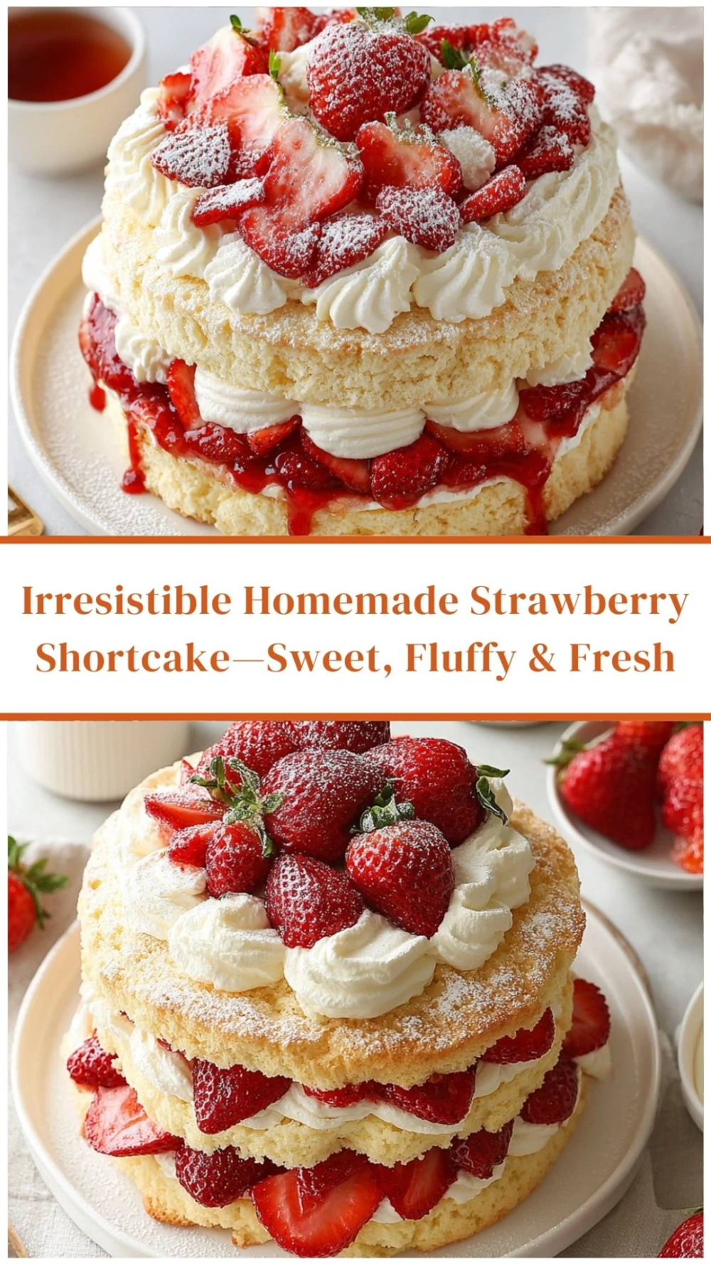 Irresistible Homemade Strawberry Shortcake—Sweet, Fluffy & Fresh