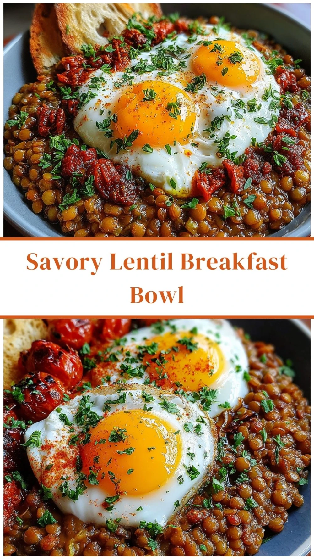 Savory Lentil Breakfast Bowl