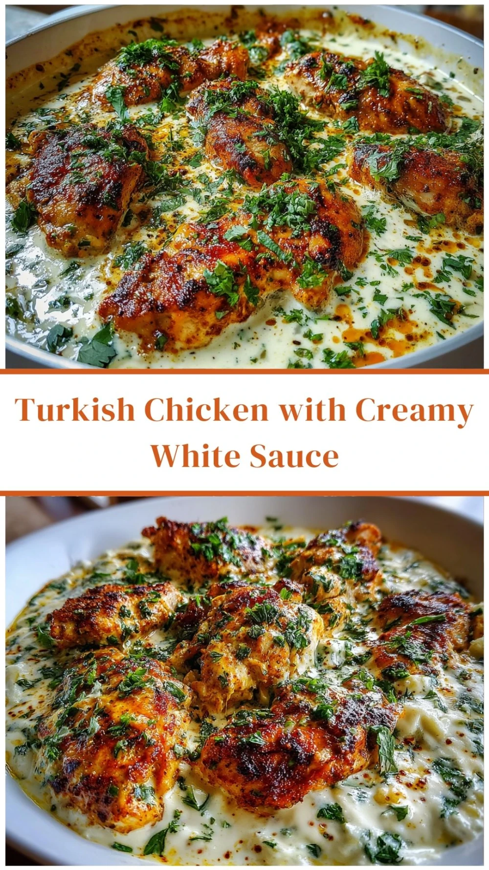 Turkish Chicken with Creamy White Sauce