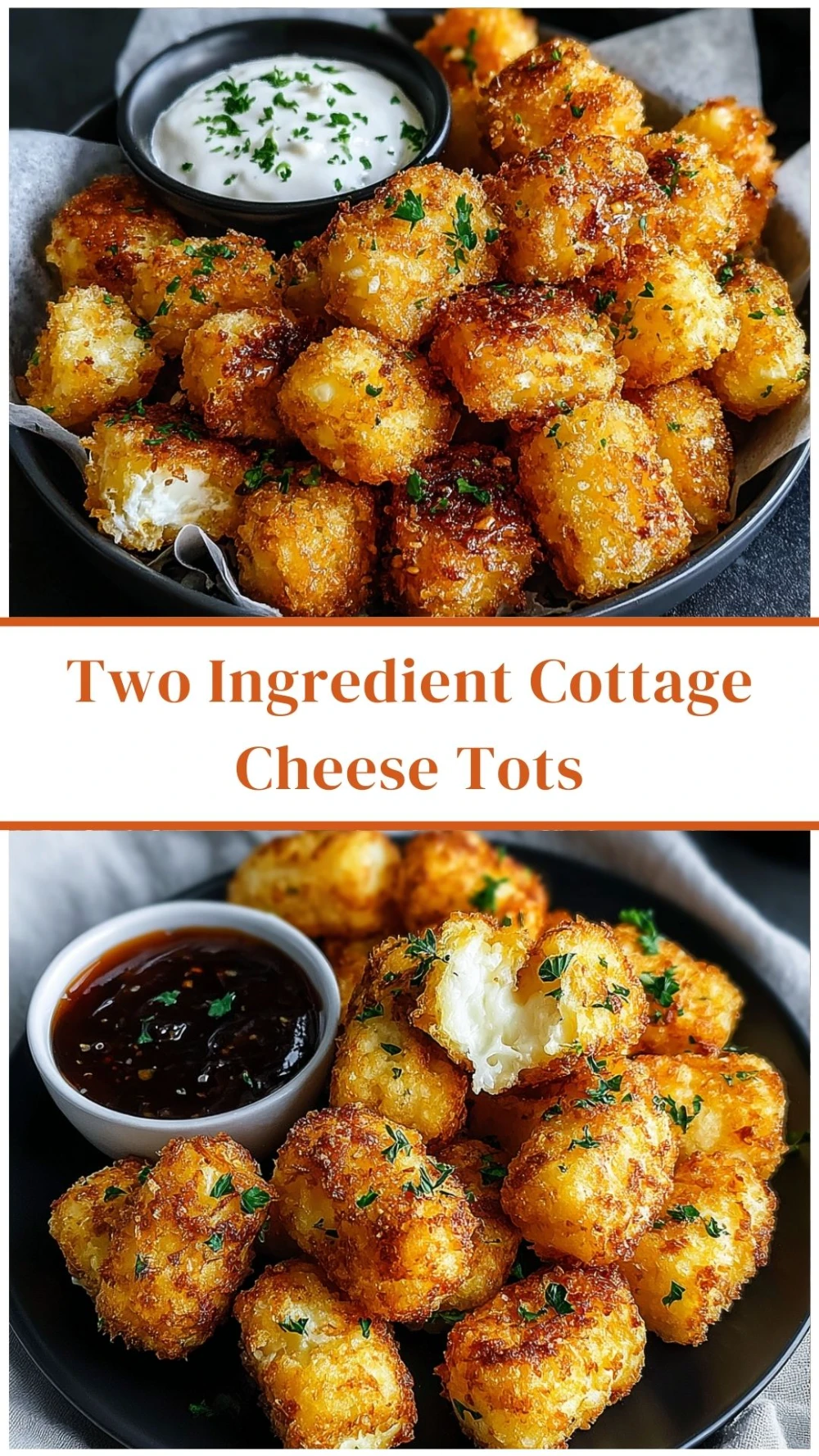 Two Ingredient Cottage Cheese Tots