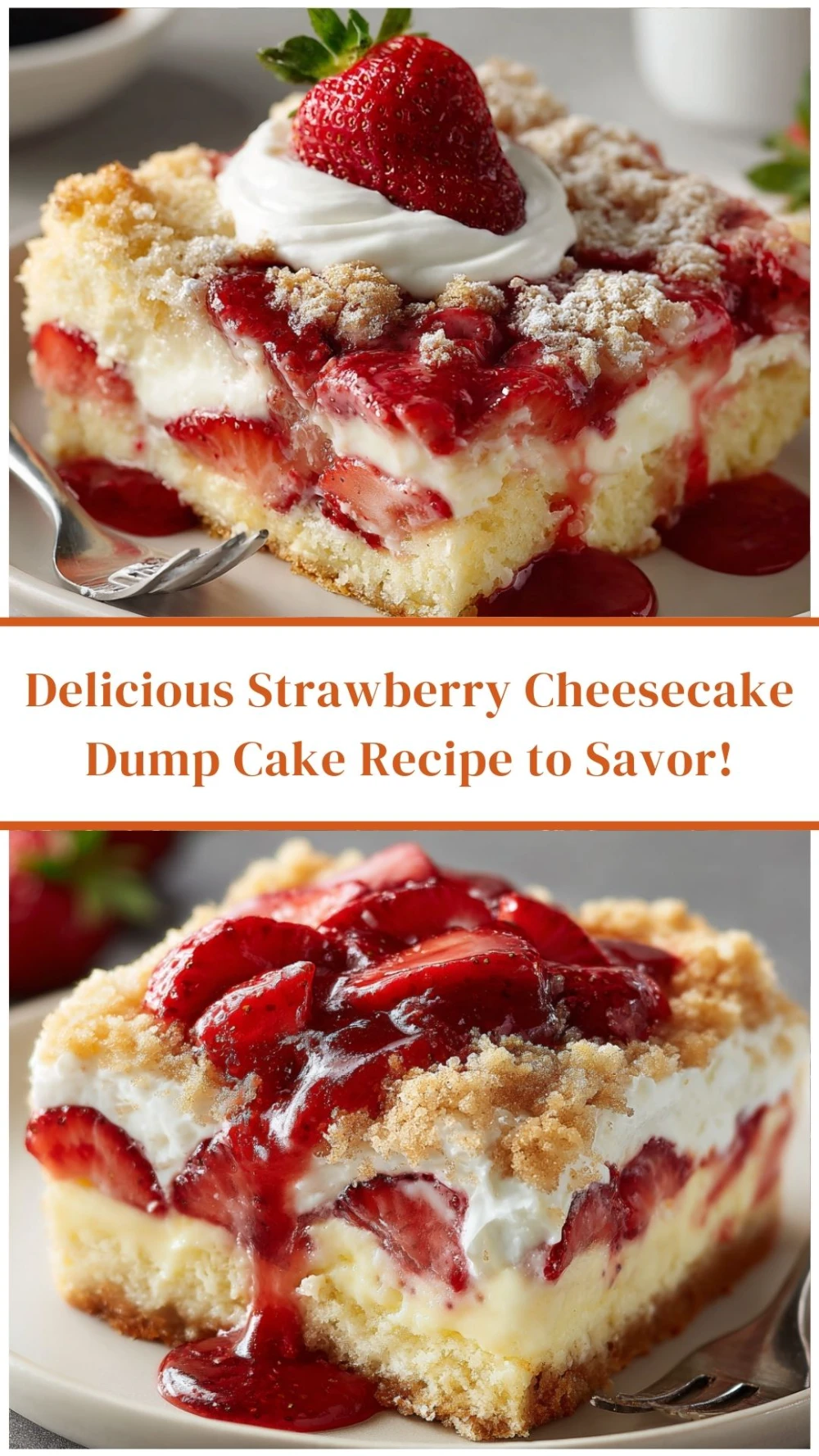 Delicious Strawberry Cheesecake Dump Cake Recipe to Savor!