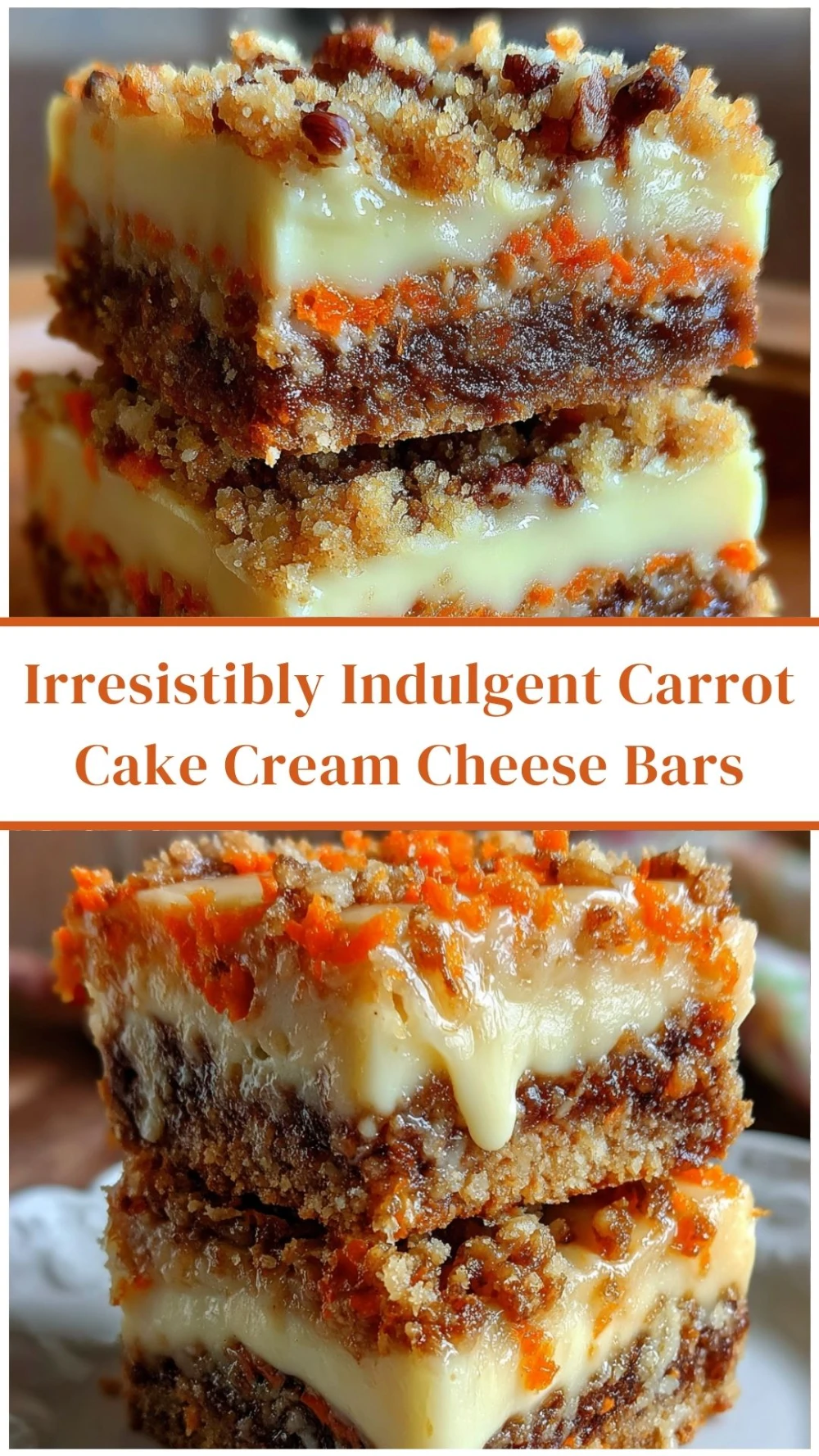 Irresistibly Indulgent Carrot Cake Cream Cheese Bars
