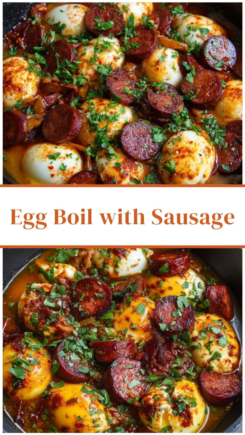 Egg Boil with Sausage