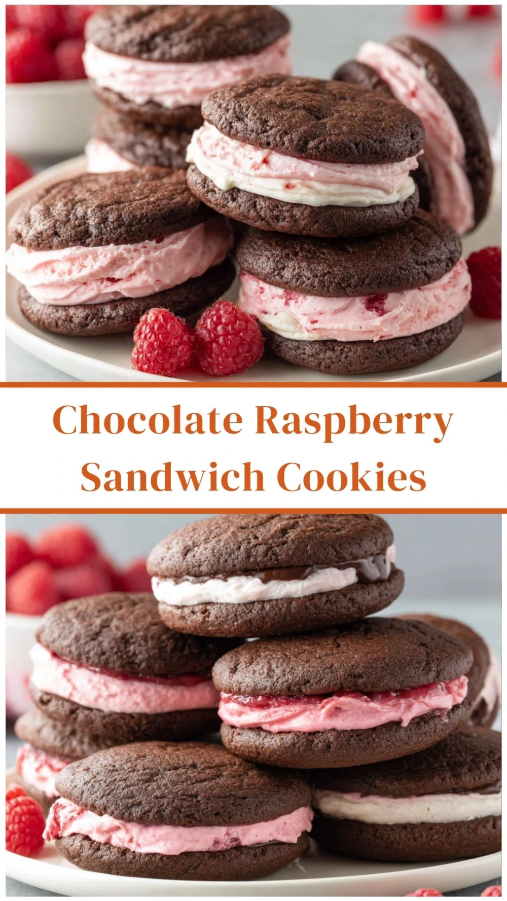 Chocolate Raspberry Sandwich Cookies