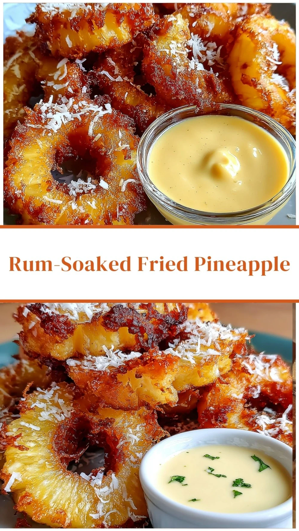 Rum-Soaked Fried Pineapple