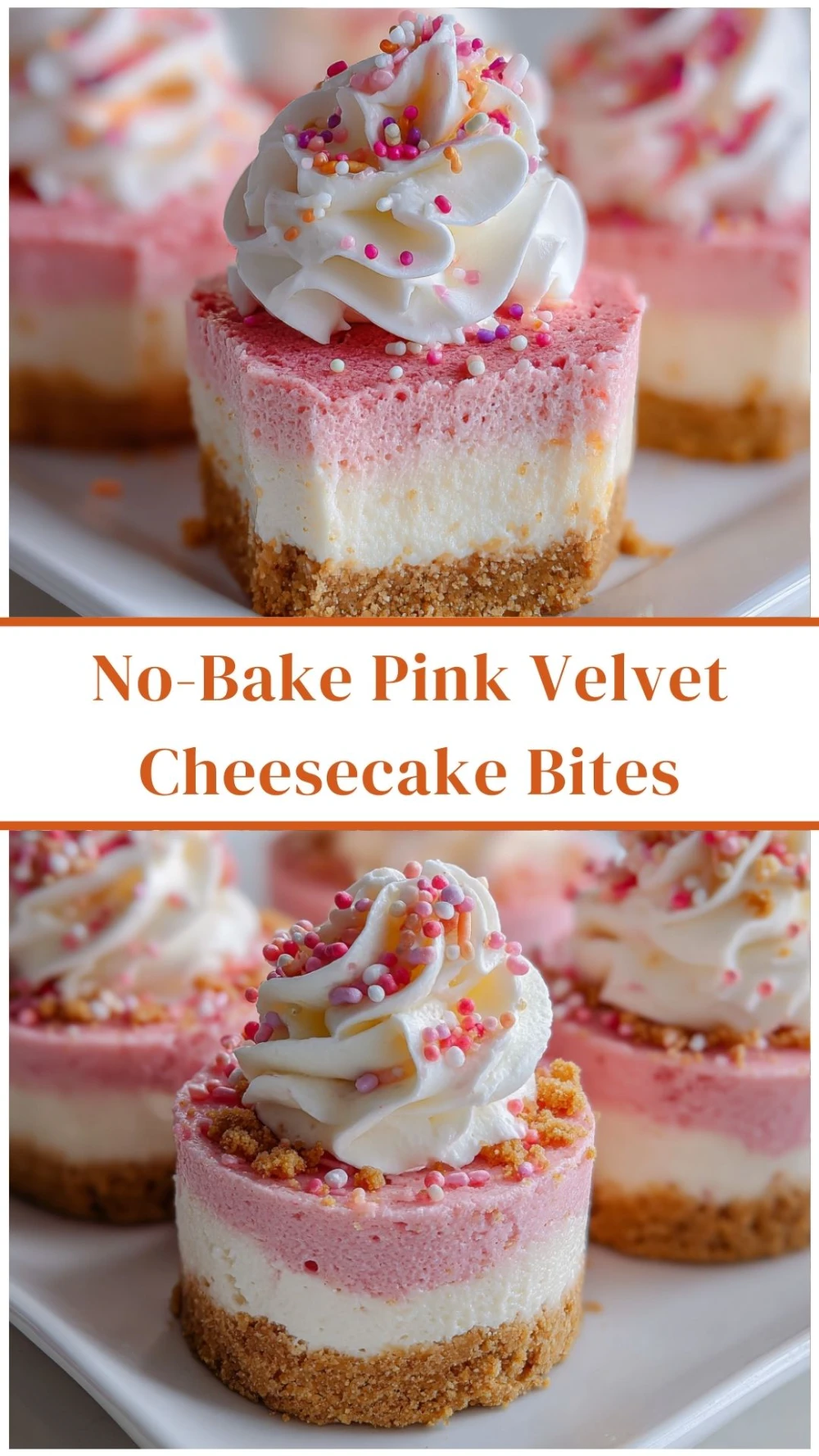 No-Bake Pink Velvet Cheesecake Bites