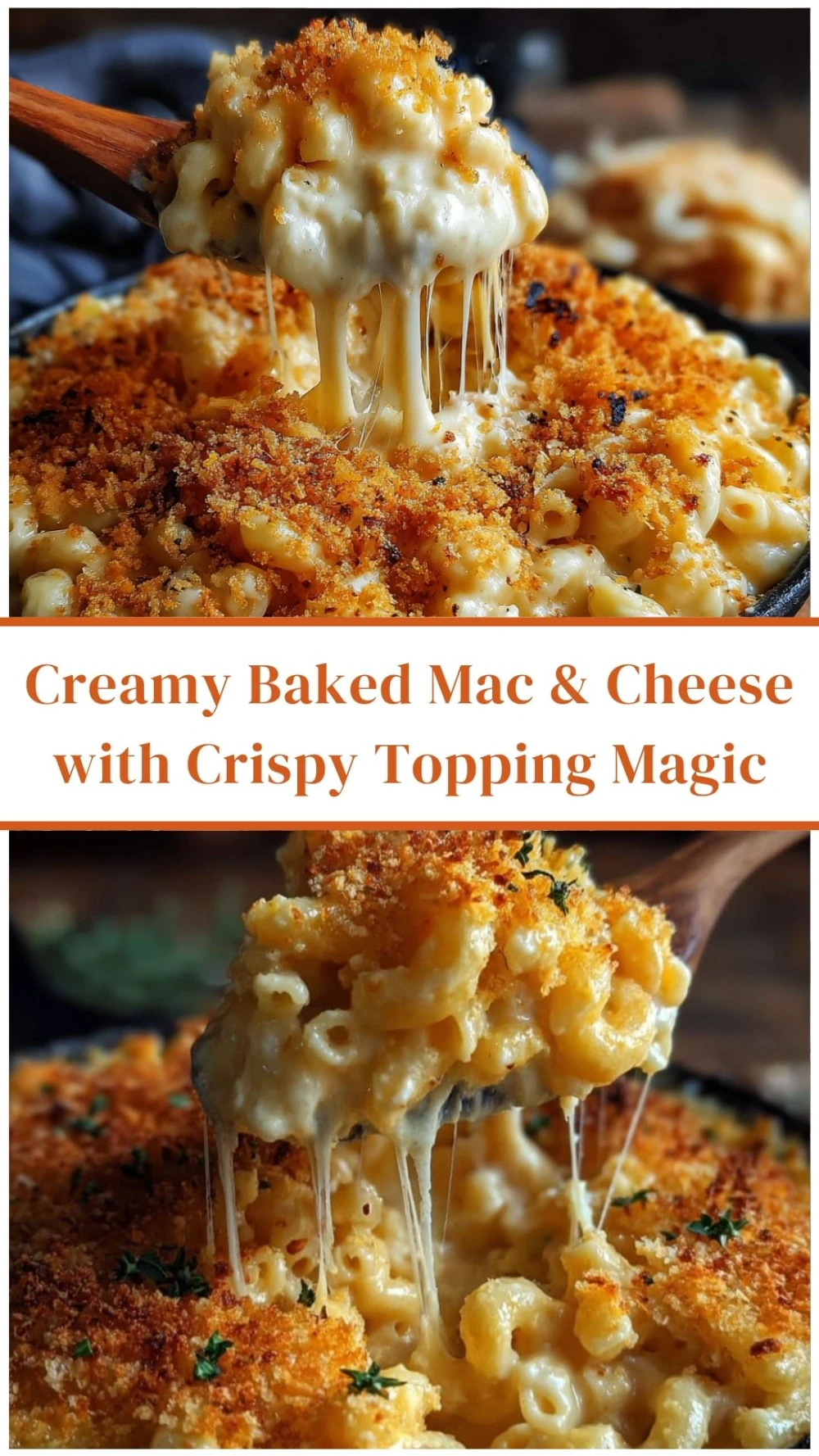 Creamy Baked Mac & Cheese with Crispy Topping Magic