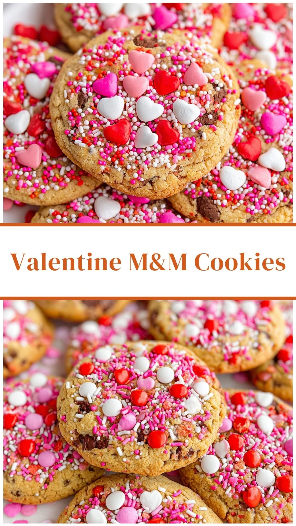 Valentine M&M Cookies