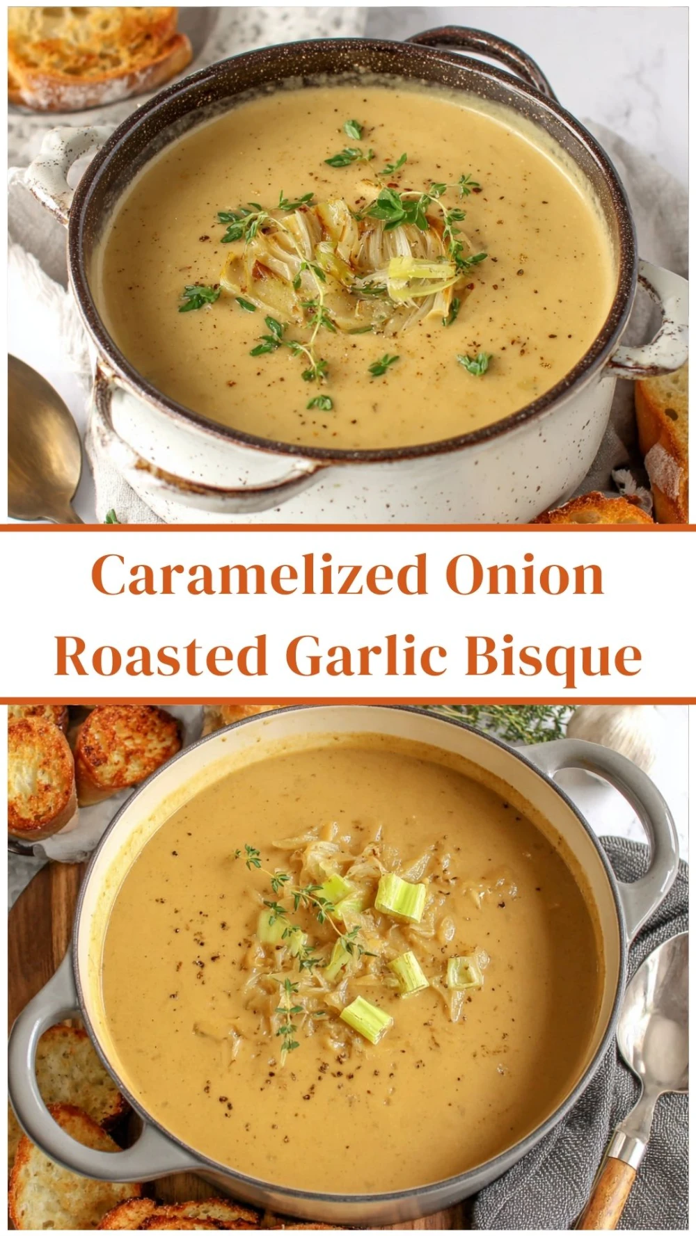 Caramelized Onion Roasted Garlic Bisque