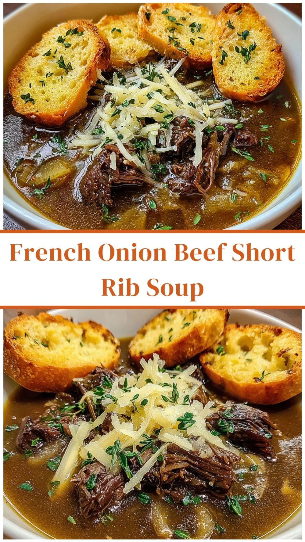 French Onion Beef Short Rib Soup