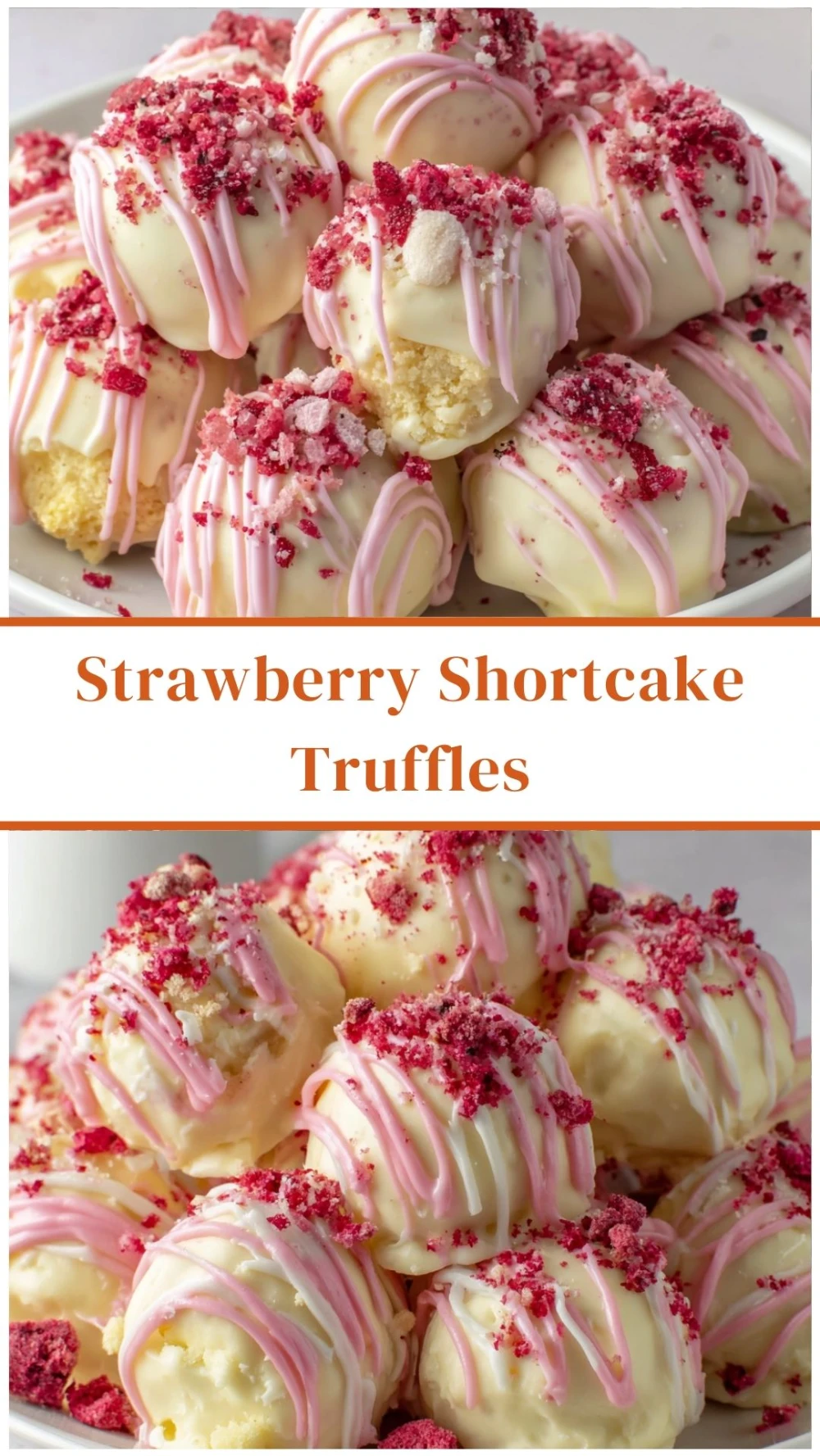 Strawberry Shortcake Truffles