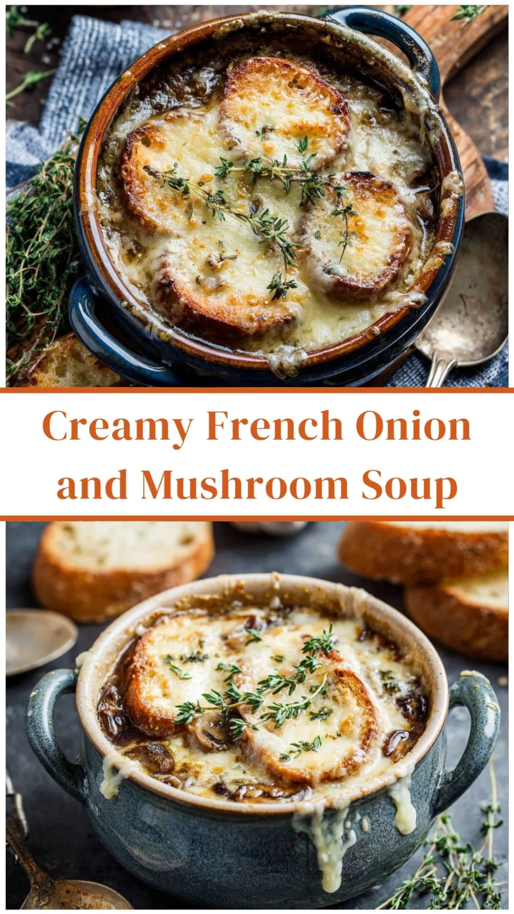 Creamy French Onion and Mushroom Soup