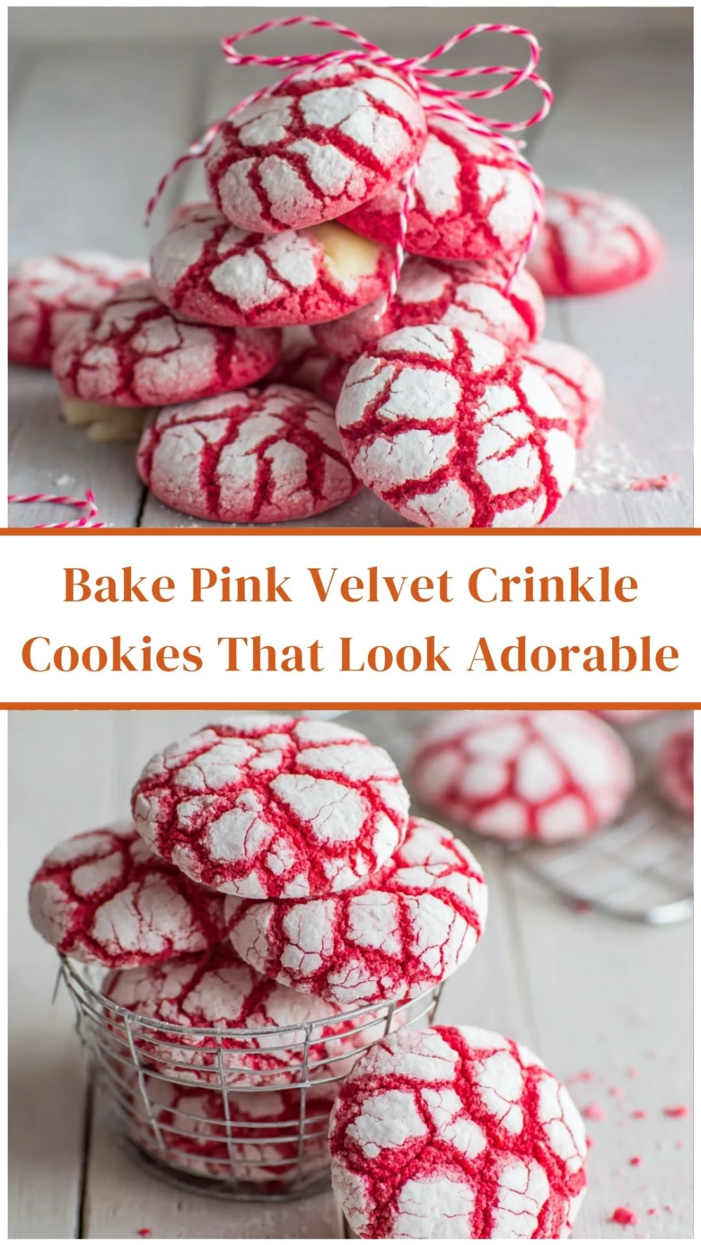 Bake Pink Velvet Crinkle Cookies That Look Adorable