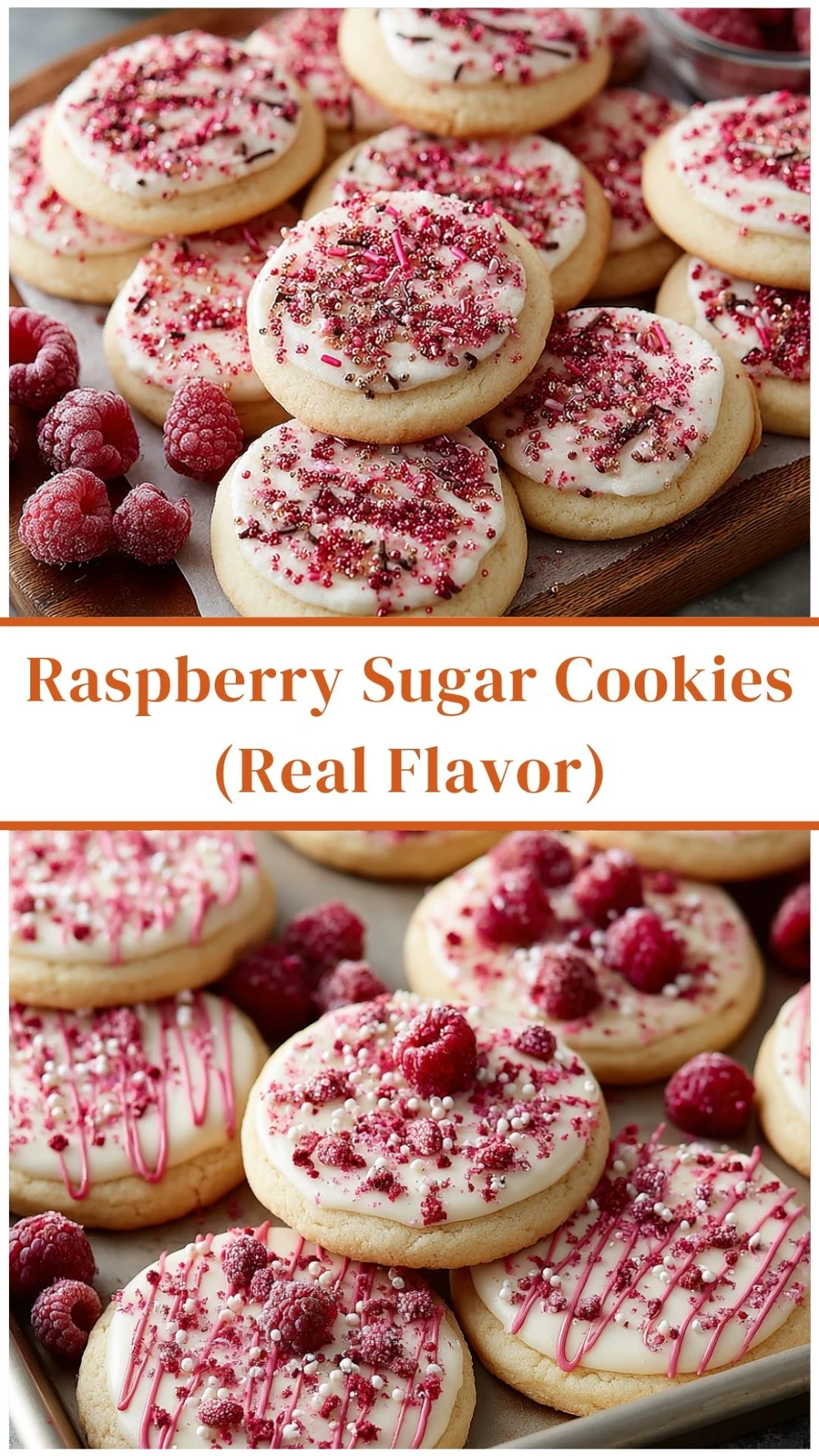 Raspberry Sugar Cookies (Real Flavor)