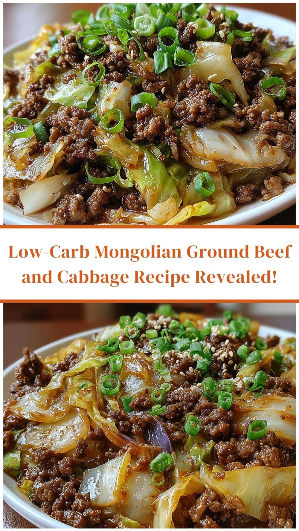 Low-Carb Mongolian Ground Beef and Cabbage Recipe Revealed!