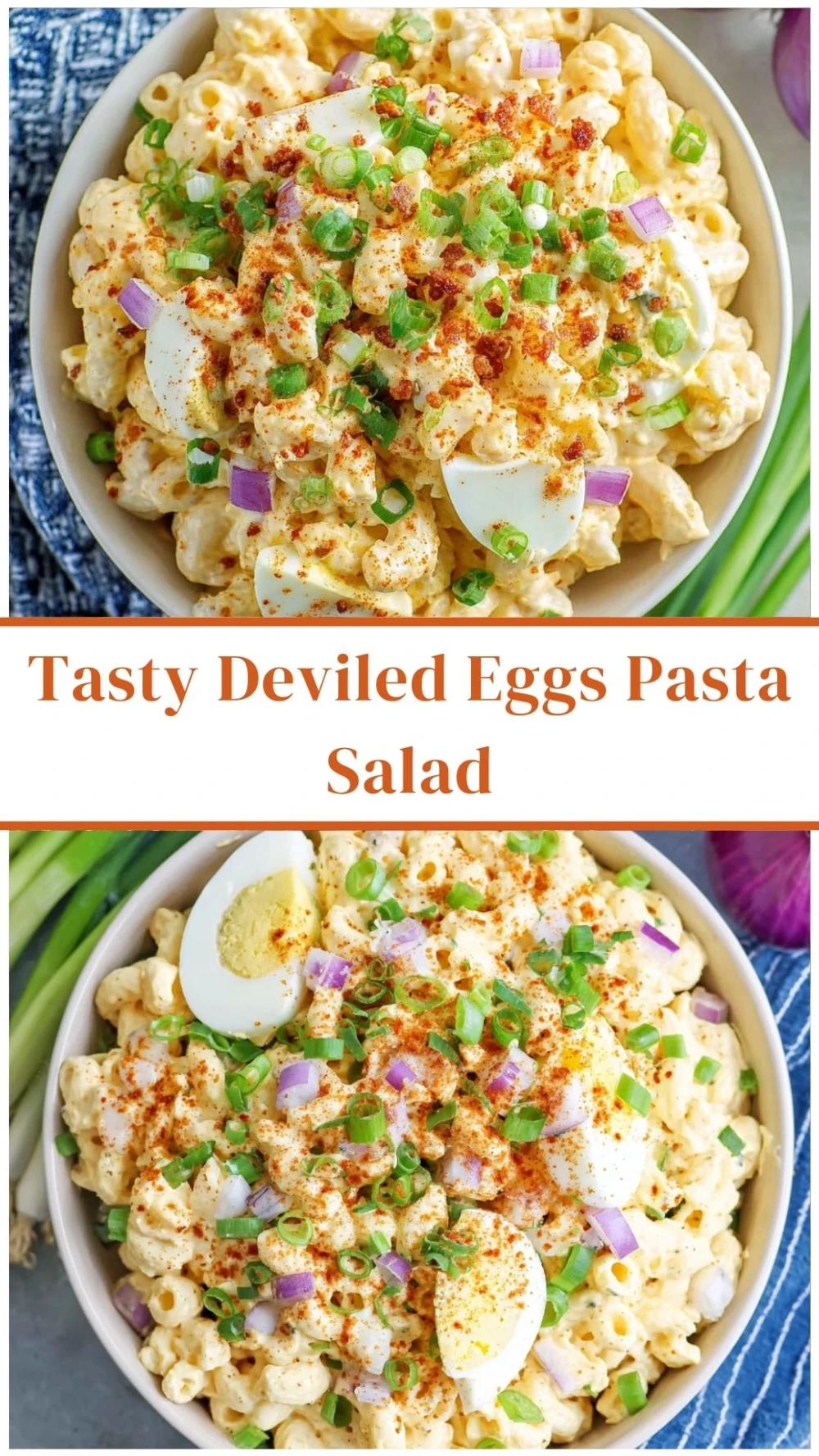 Tasty Deviled Eggs Pasta Salad