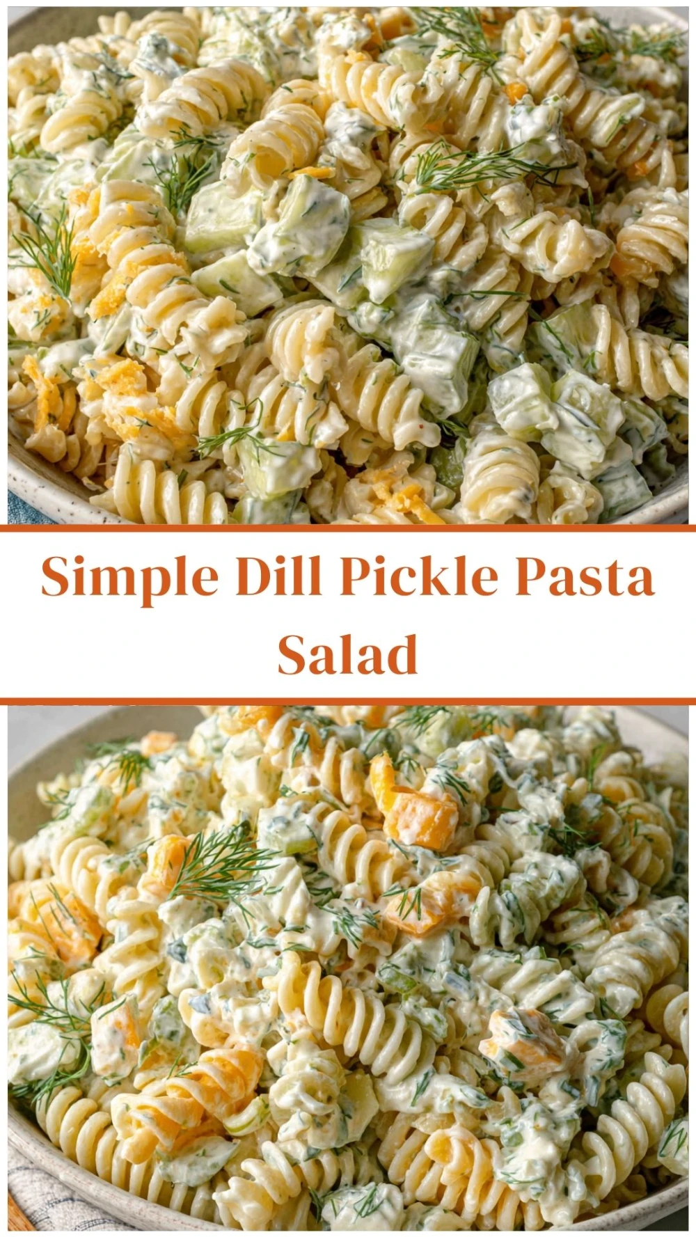 Simple Dill Pickle Pasta Salad